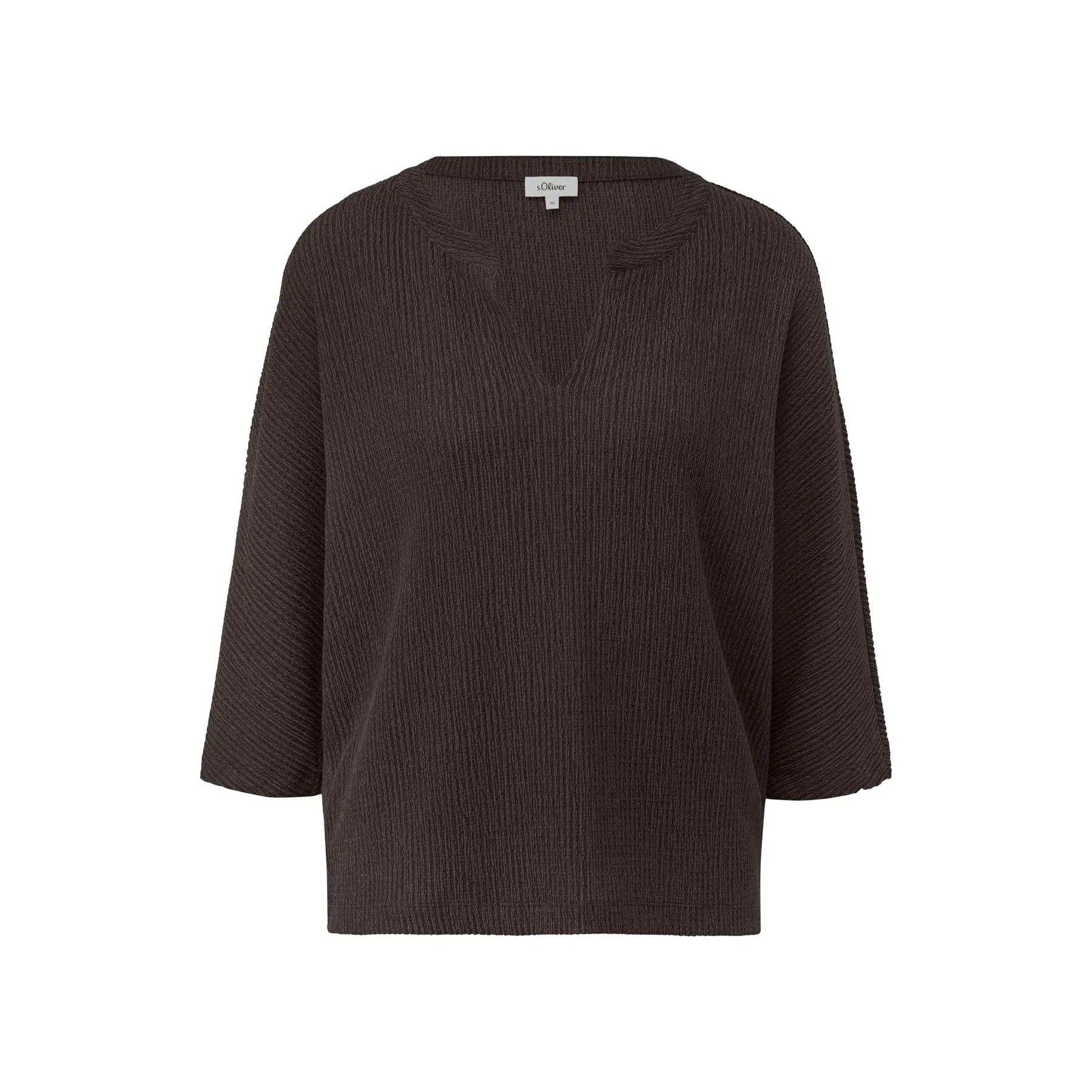 T-shirt a maniche a pipistrello 3/4 taglio casual donna