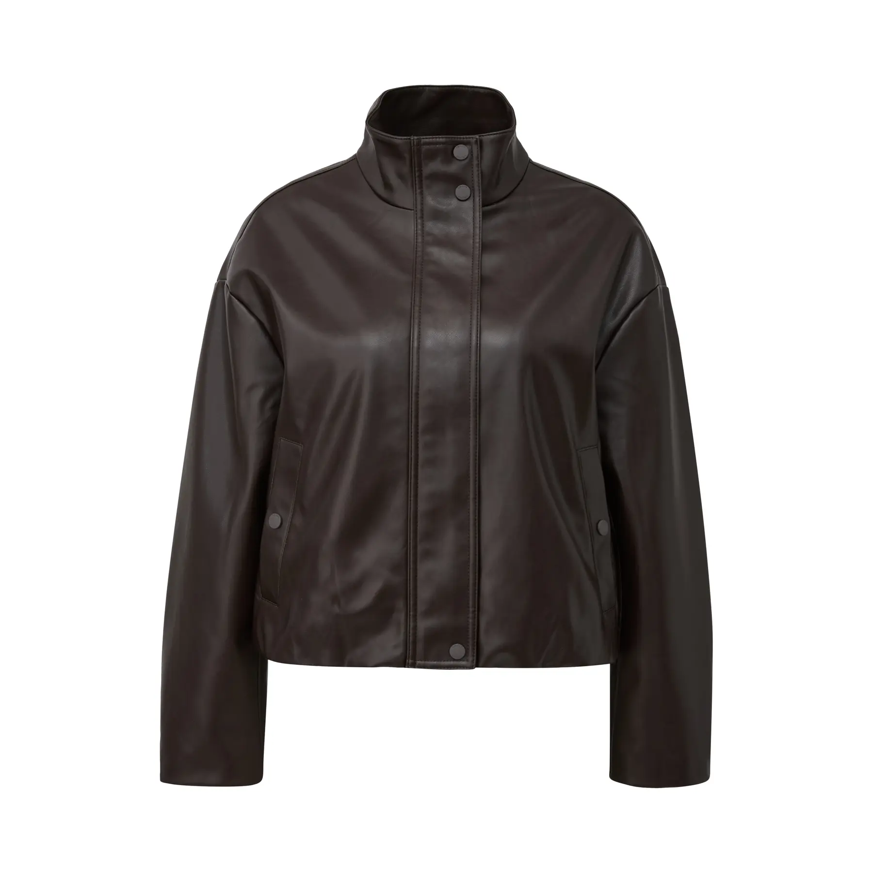 Damen Freizeitjacke aus Lederimitat mit Stehkragen s.Oliver