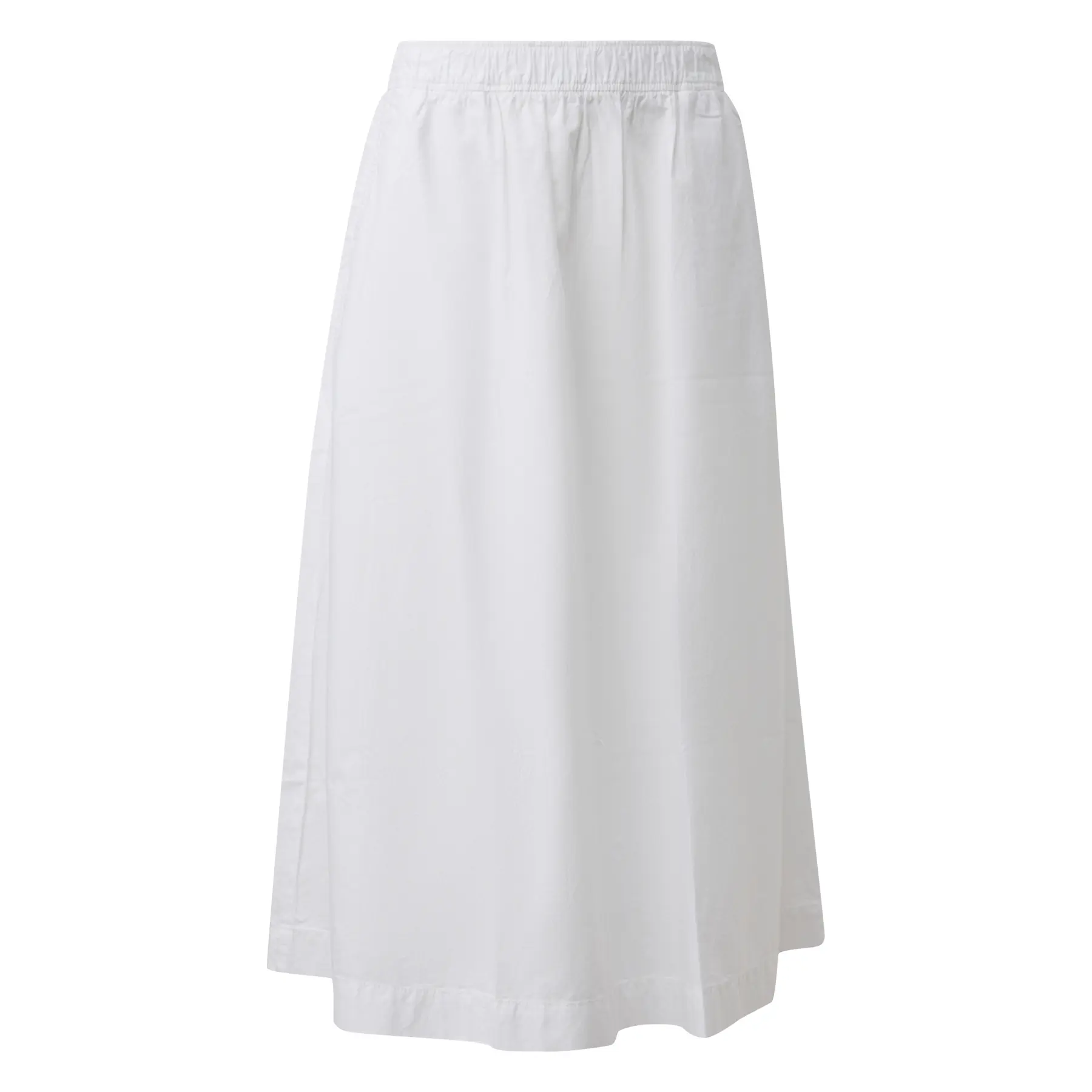 Midi-Jupe aus Popeline mit ausgestellter Form und elastischem Bund für Damen s.Oliver