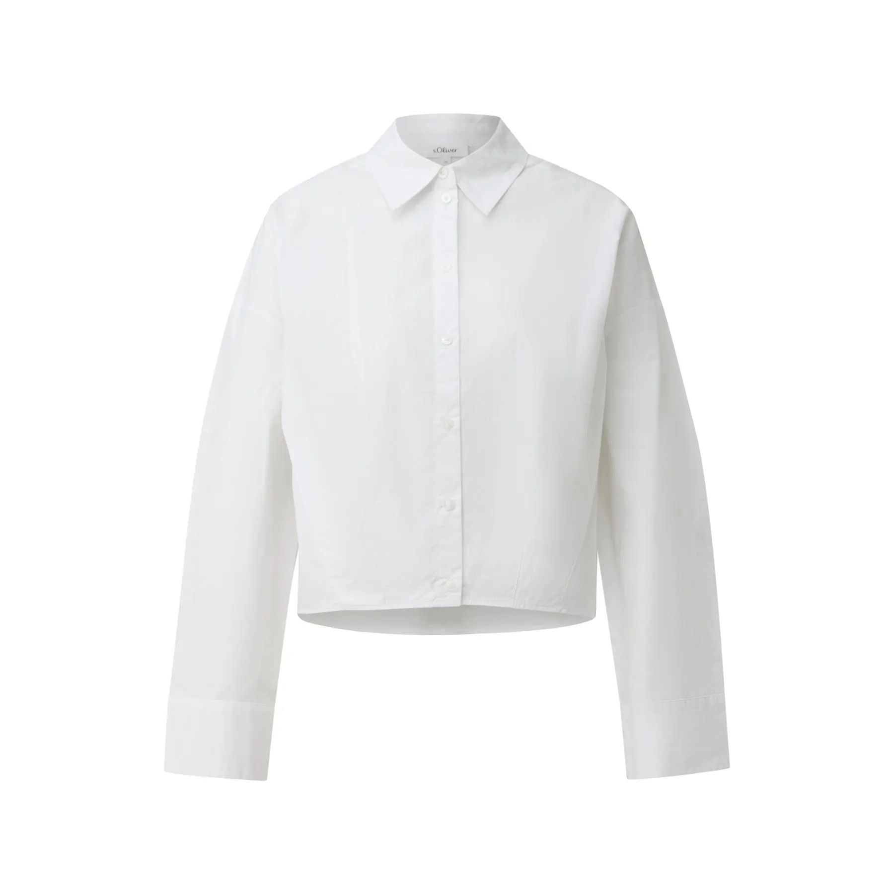Blusa dalla vestibilità comoda con pieghe e più lunga sul retro donna