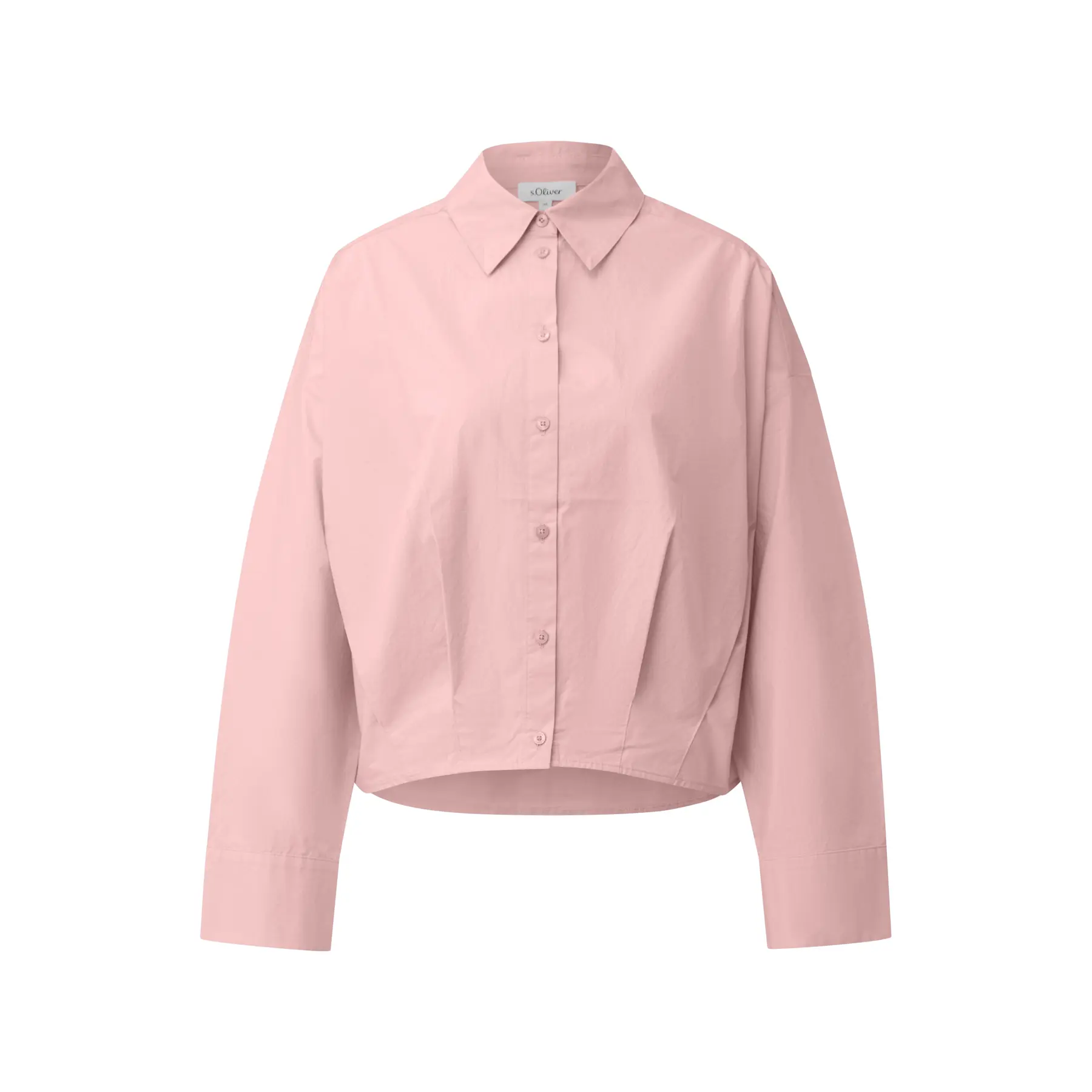 Blusa dalla vestibilità comoda con pieghe e più lunga sul retro donna