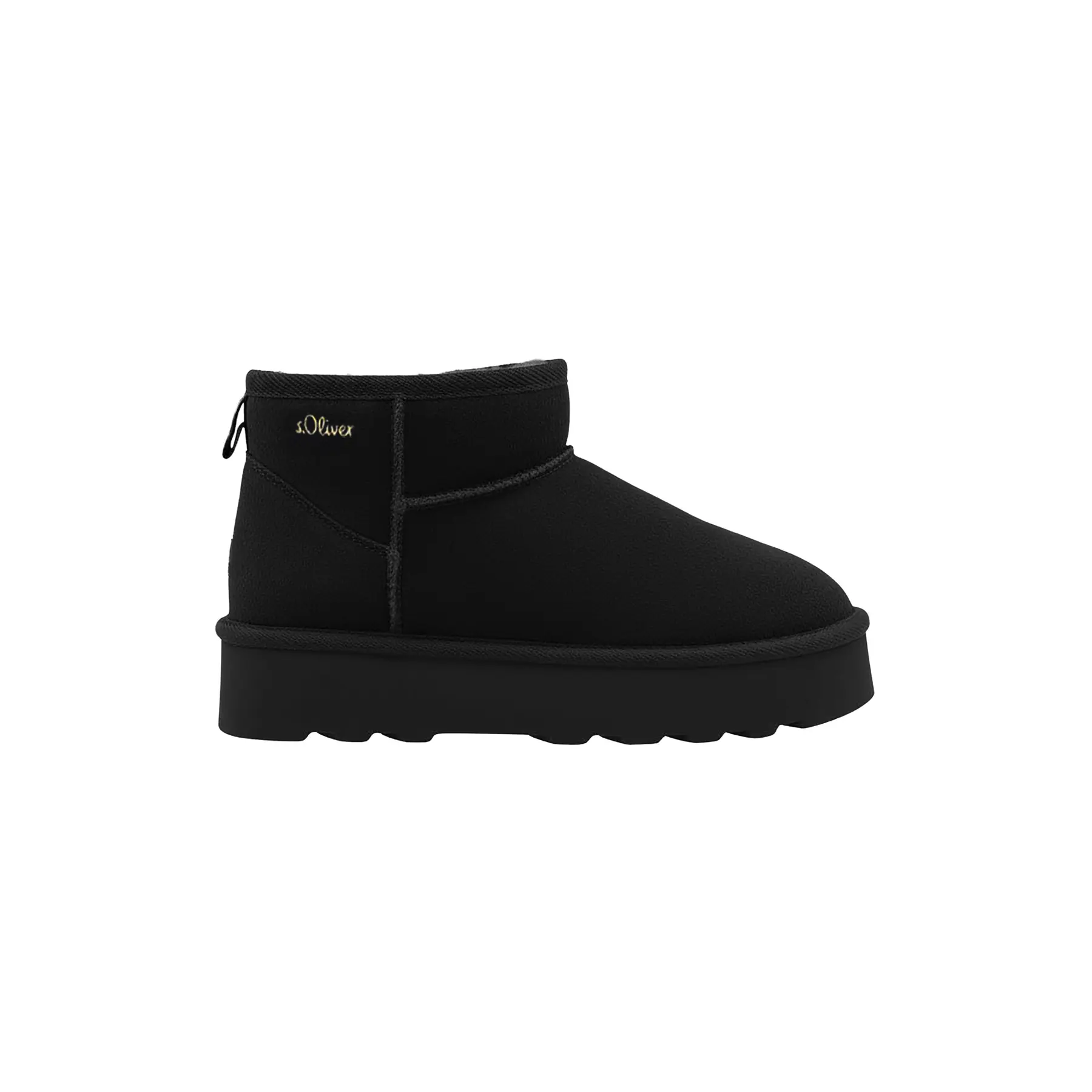 Stivali in pelle con suola platform donna