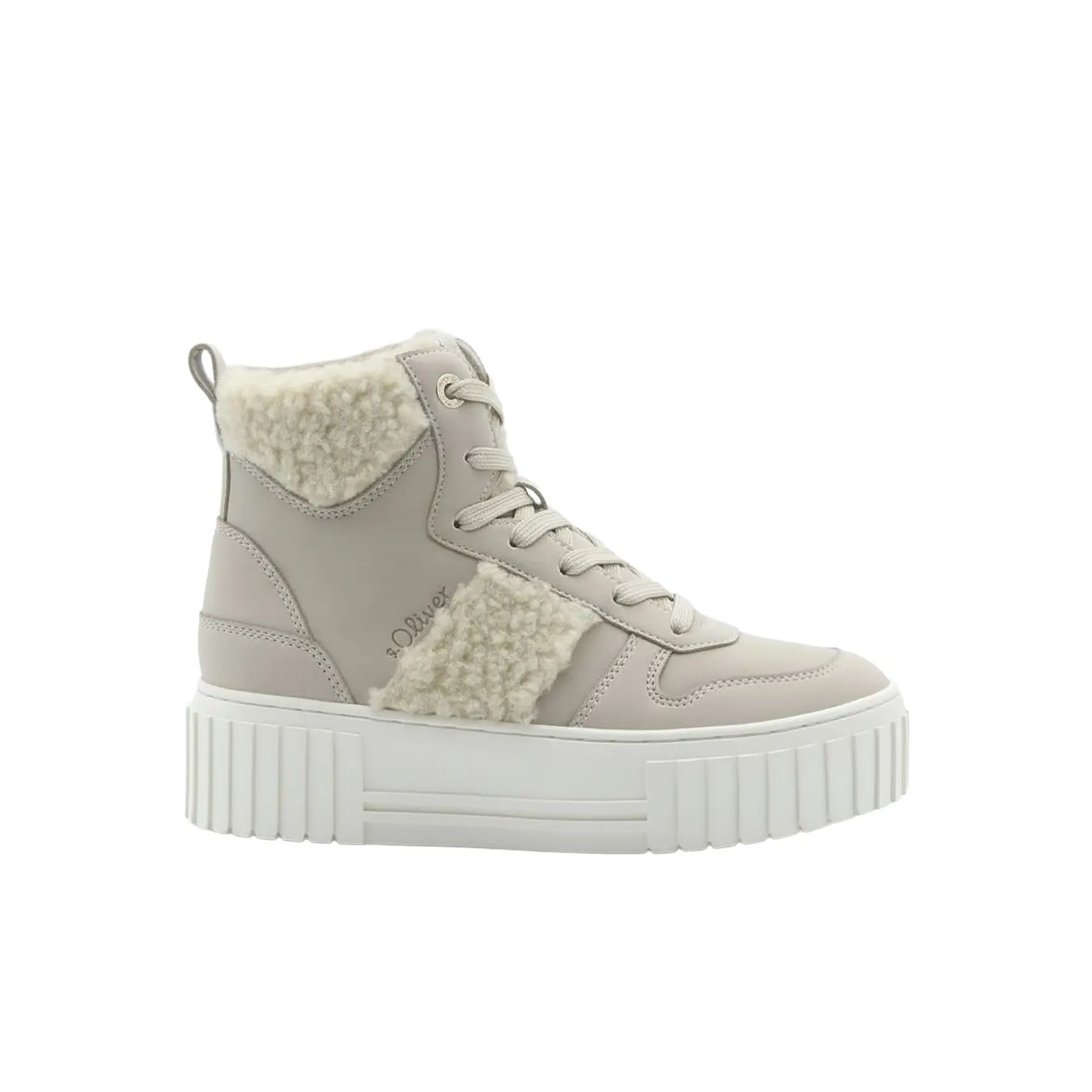 Scarpe sportive effetto pelle donna