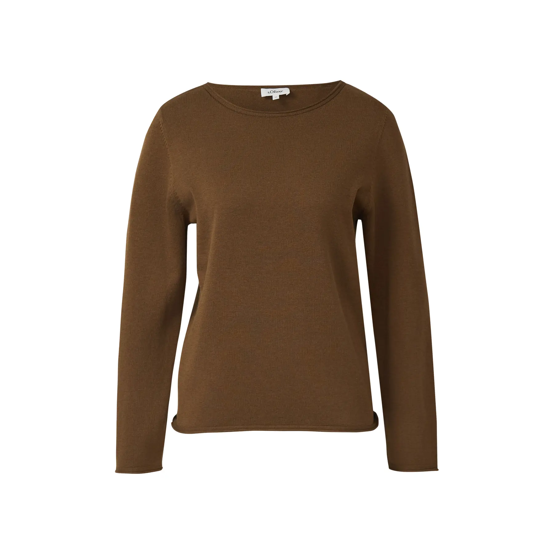 Fein gestrickter Pullover mit Rollsaum für Damen s.Oliver