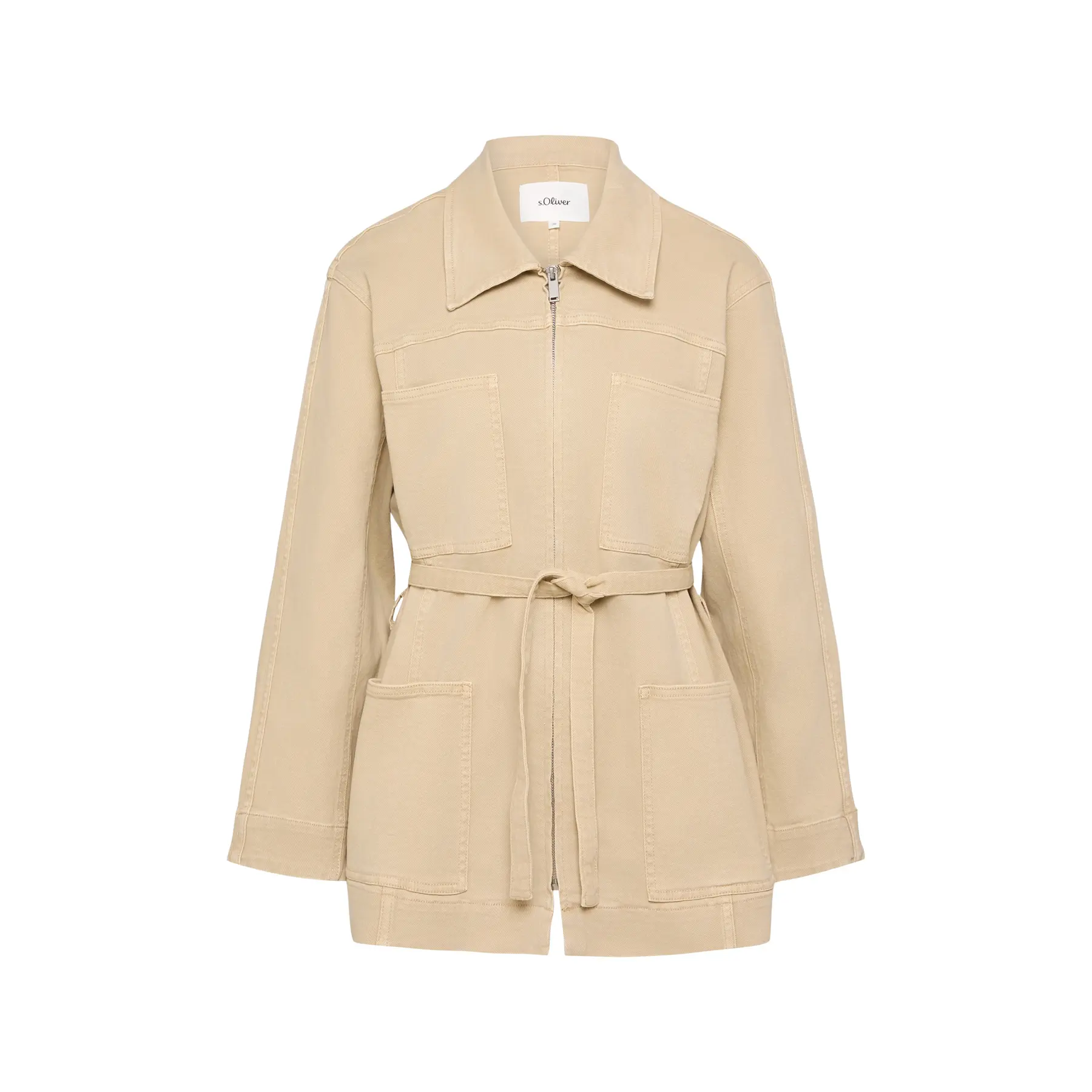 Gesteppte Denimjacke, lockere Passform Damen s.Oliver