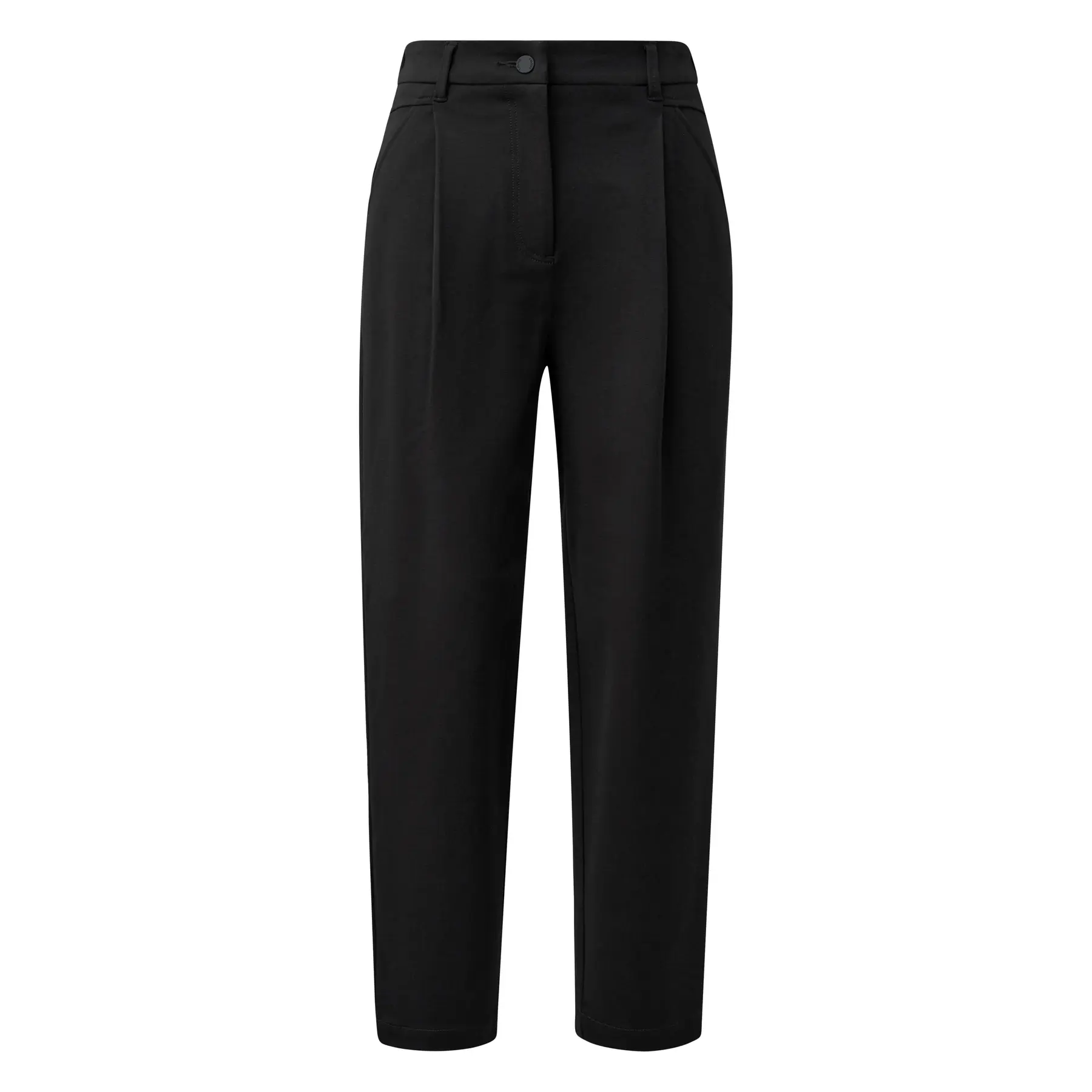 7/8-Hose mit lockerer Passform und Falten sowie elastischem Bund für Damen s.Oliver