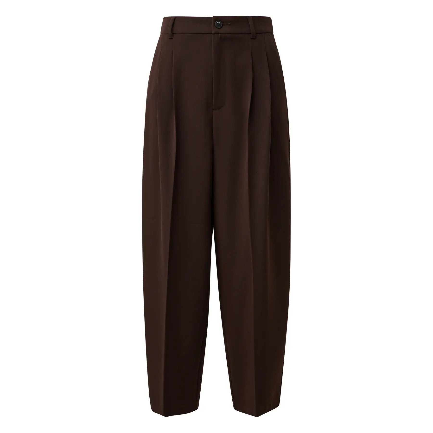 Pantaloni in twill a gamba svasata donna