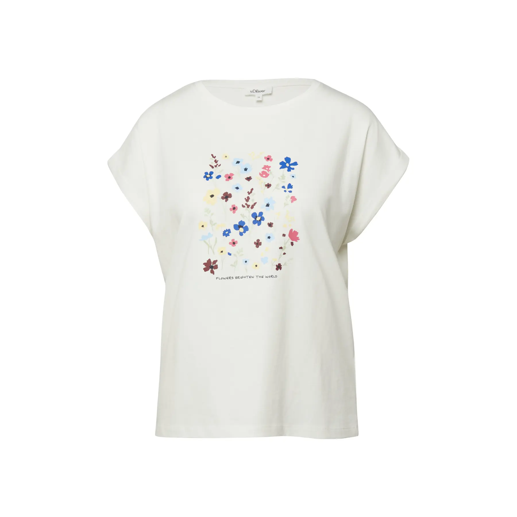 T-Shirt mit Druck vorne, lässiger Schnitt für Damen s.Oliver