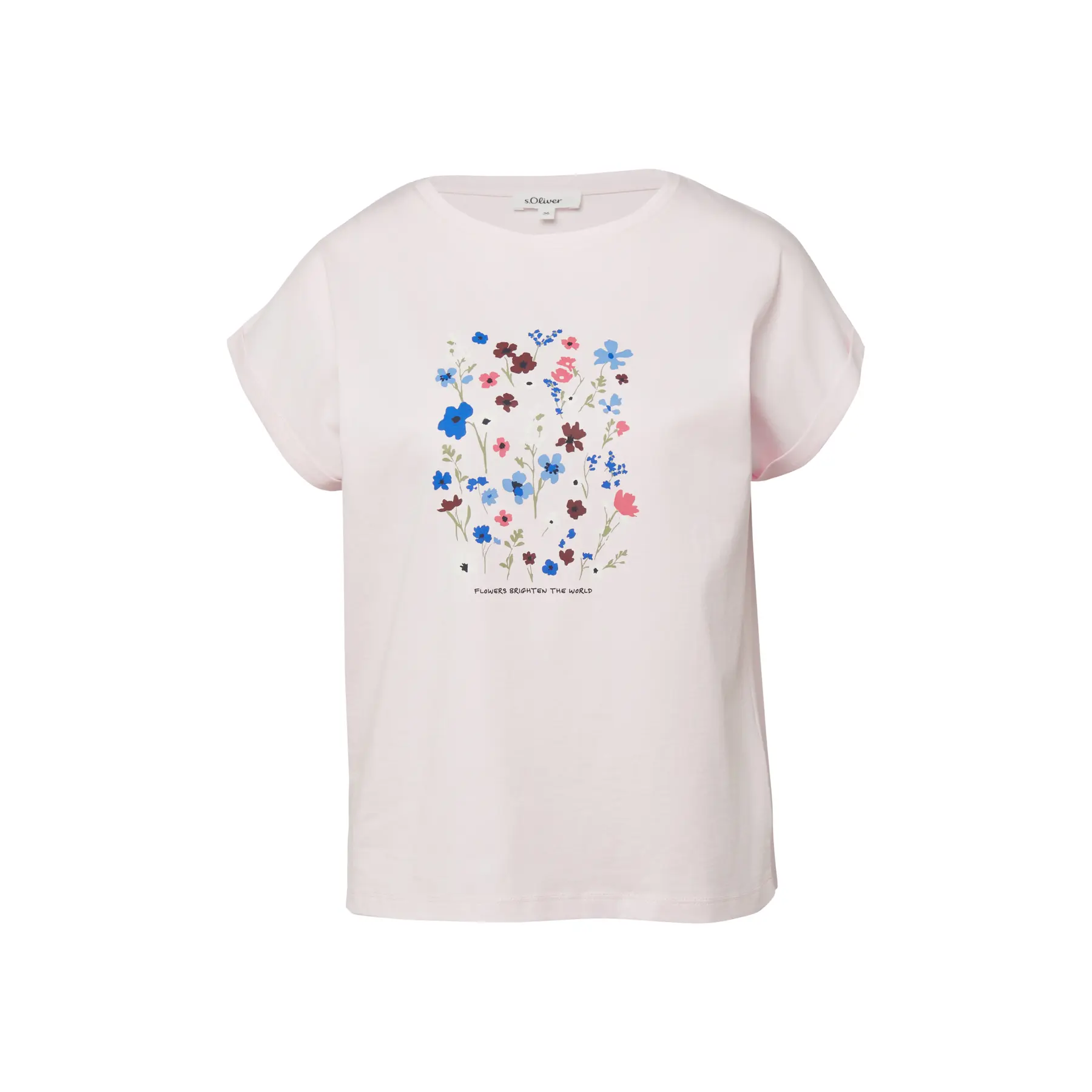 T-Shirt mit Druck vorne, lässiger Schnitt für Damen s.Oliver