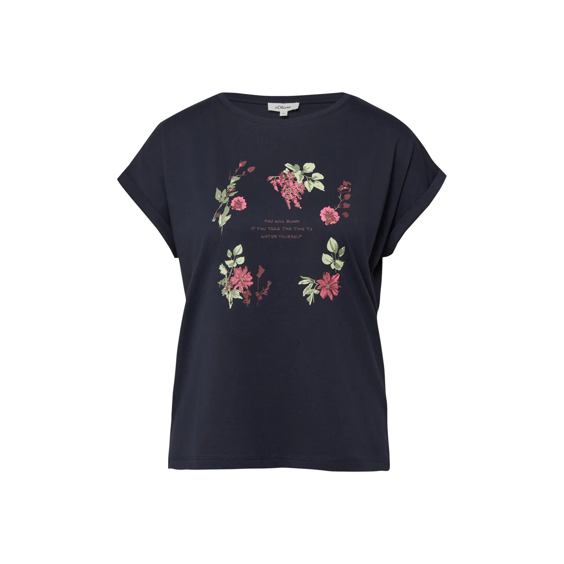 T-Shirt mit Druck vorne, lässiger Schnitt für Damen s.Oliver