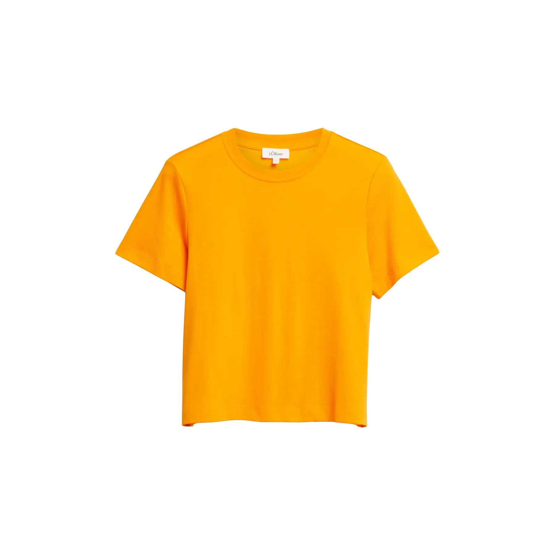 T-Shirt Mit Rippeneinsatz Gerade Schnitt Damen s.Oliver