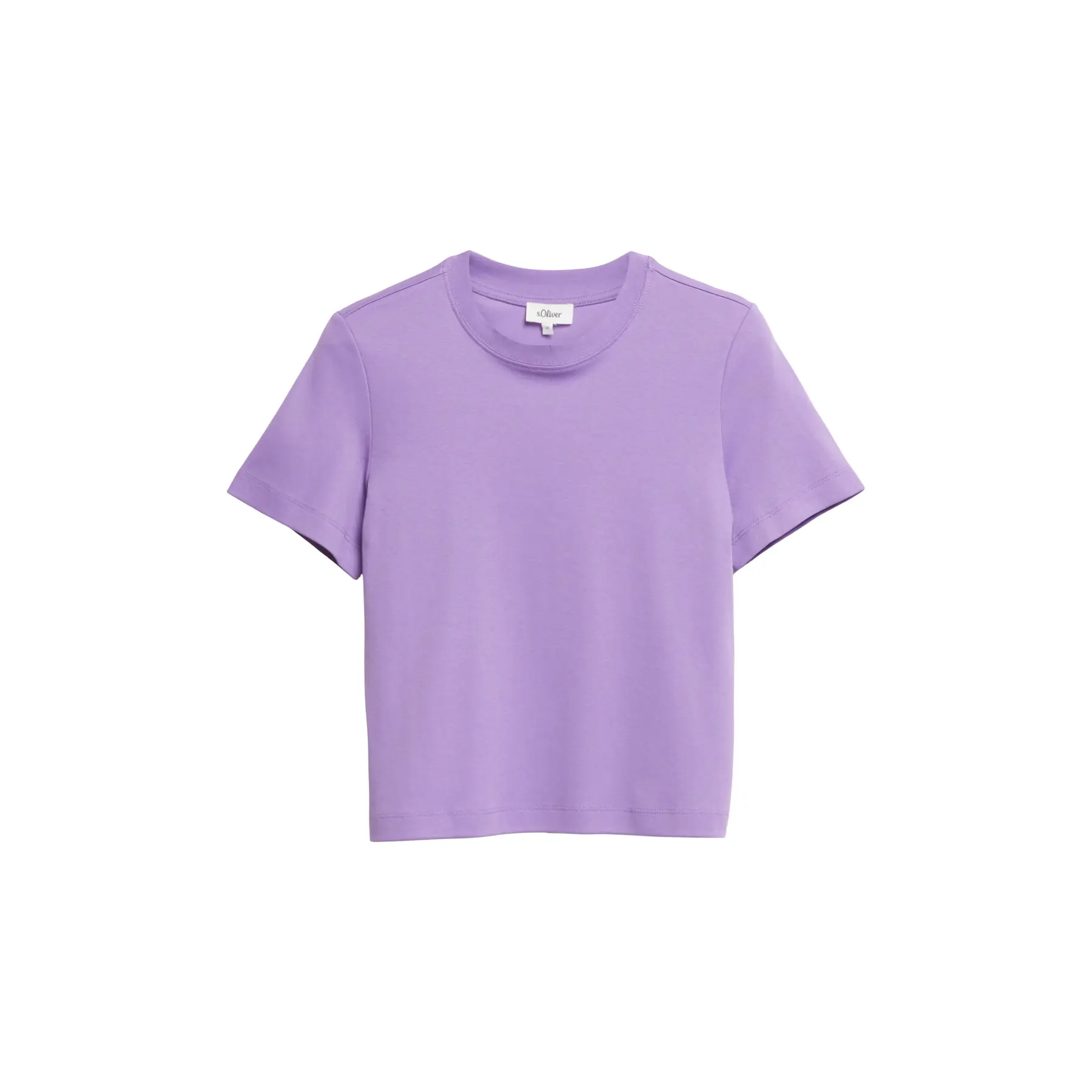 T-Shirt Mit Rippeneinsatz Gerade Schnitt Damen s.Oliver