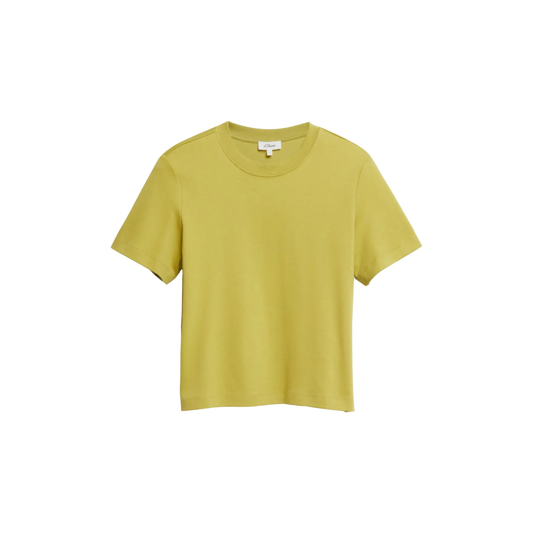 T-Shirt Mit Rippeneinsatz Gerade Schnitt Damen s.Oliver