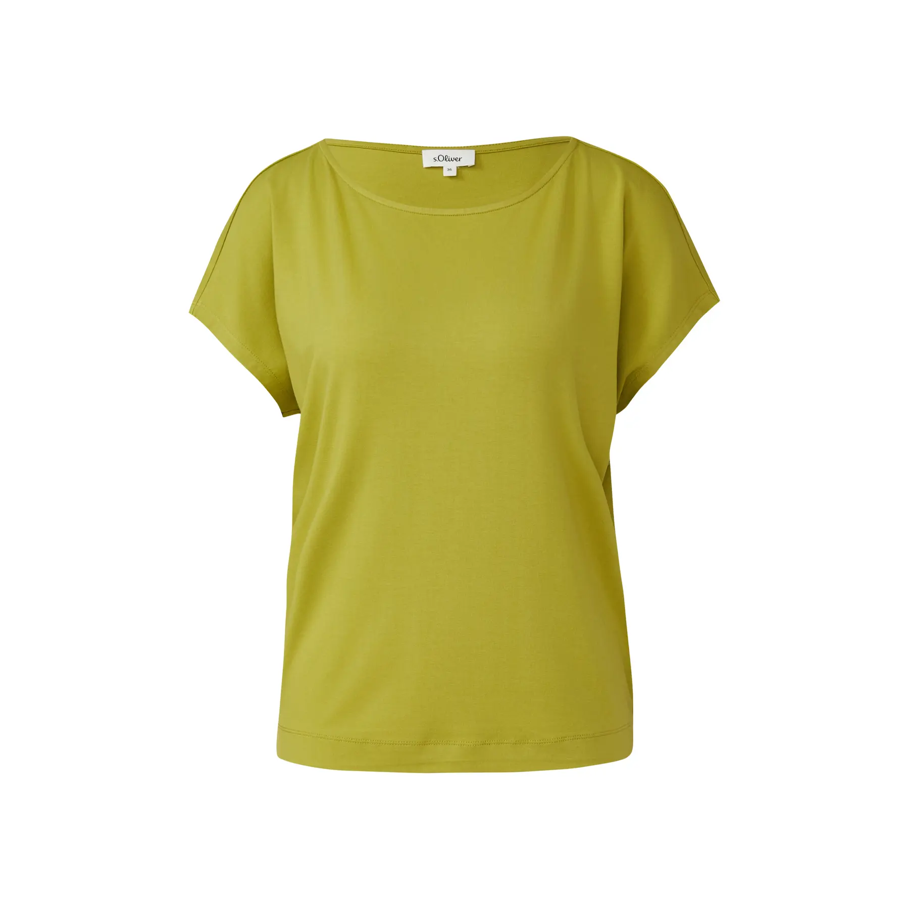 Lockerweite Rundhals T-Shirt Damen s.Oliver