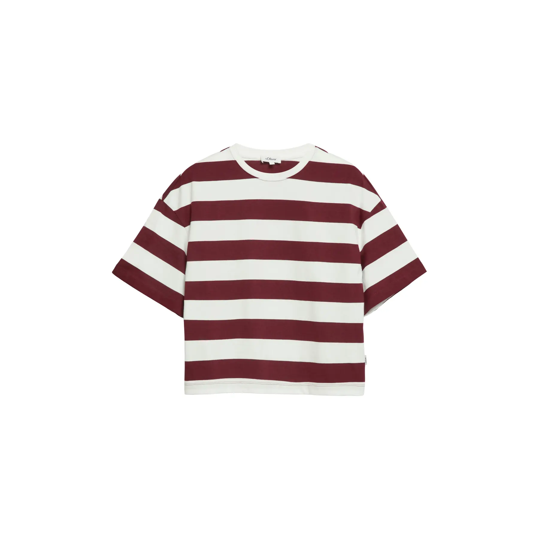 T-Shirt Boxy Fit mit Blockstreifen Damen s.Oliver