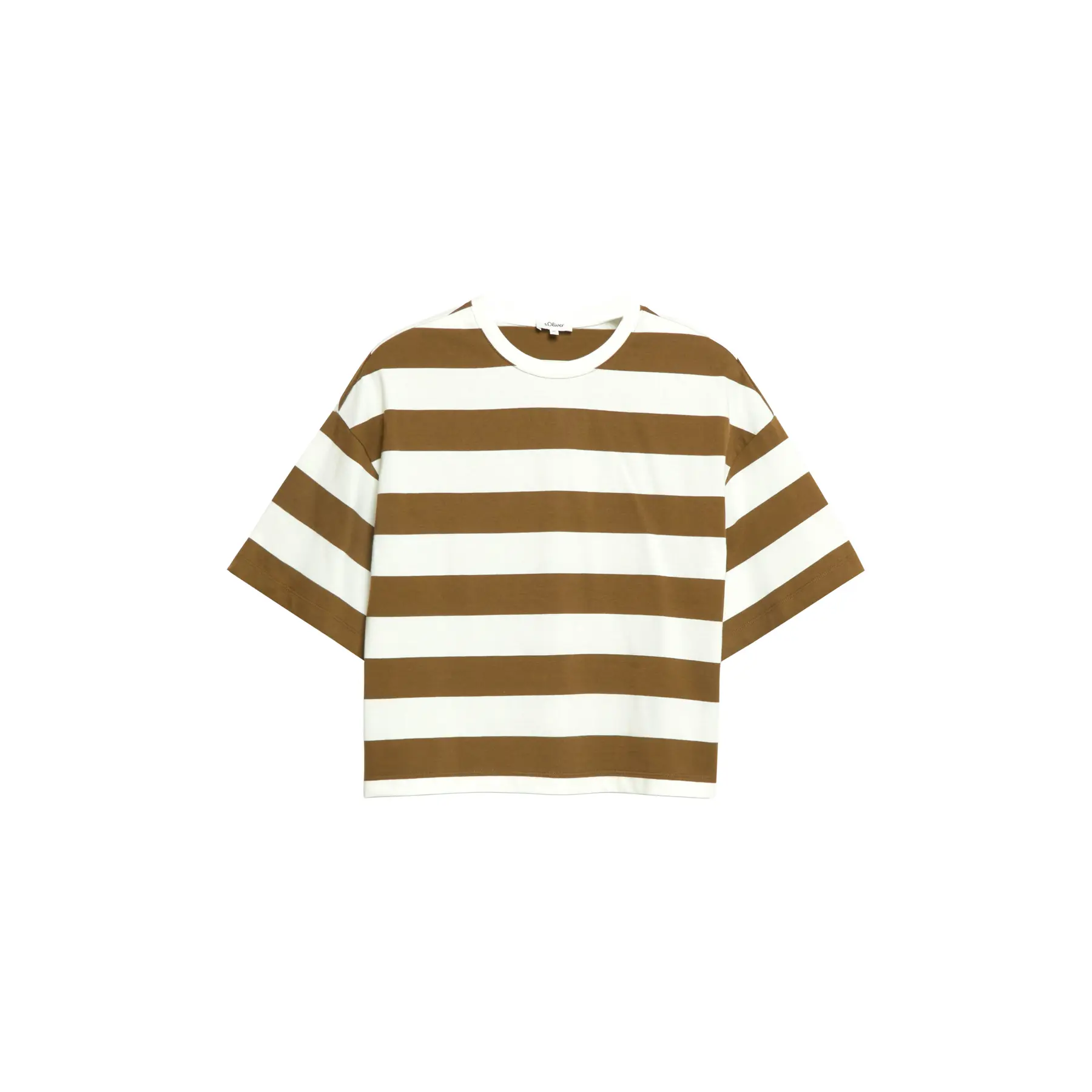 T-Shirt Boxy Fit mit Blockstreifen Damen s.Oliver