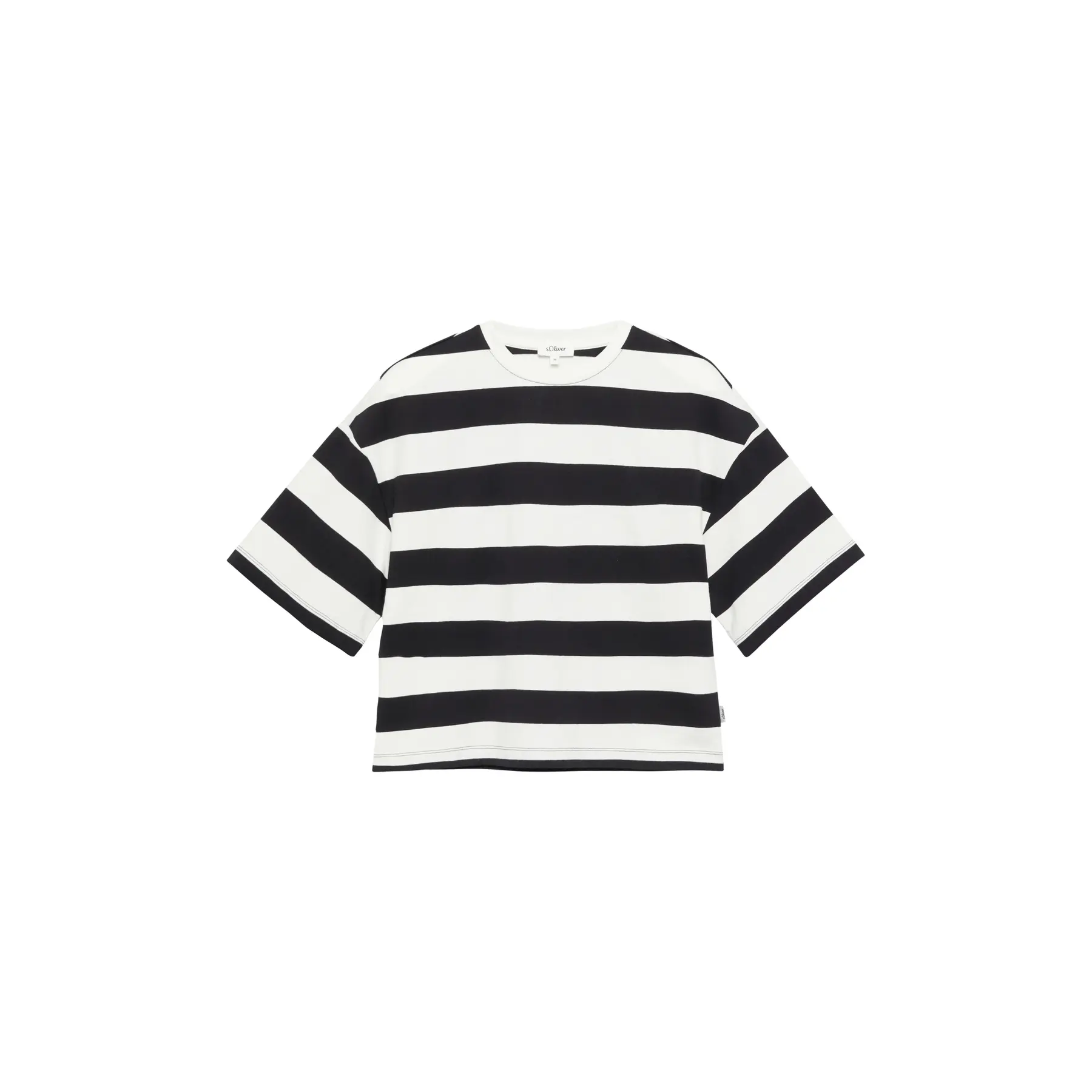 T-Shirt Boxy Fit mit Blockstreifen Damen s.Oliver