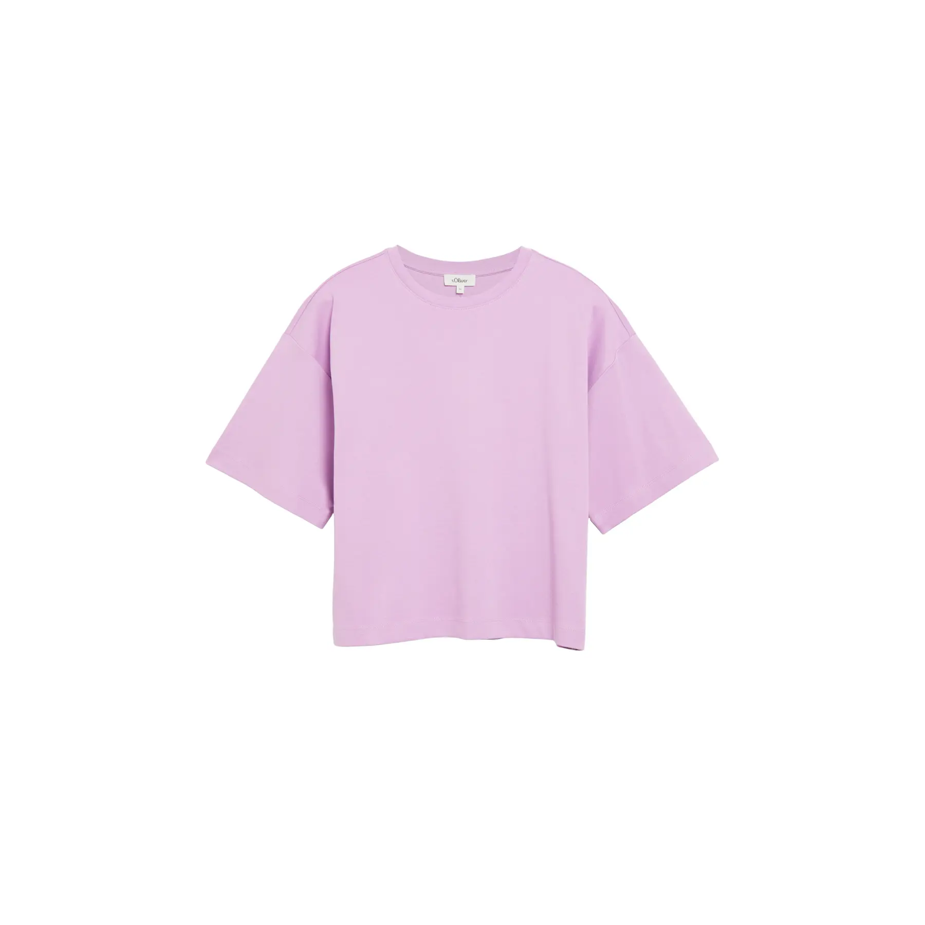 T-Shirt aus Interlock-Jersey mit überschnittenen Schultern für Damen s.Oliver