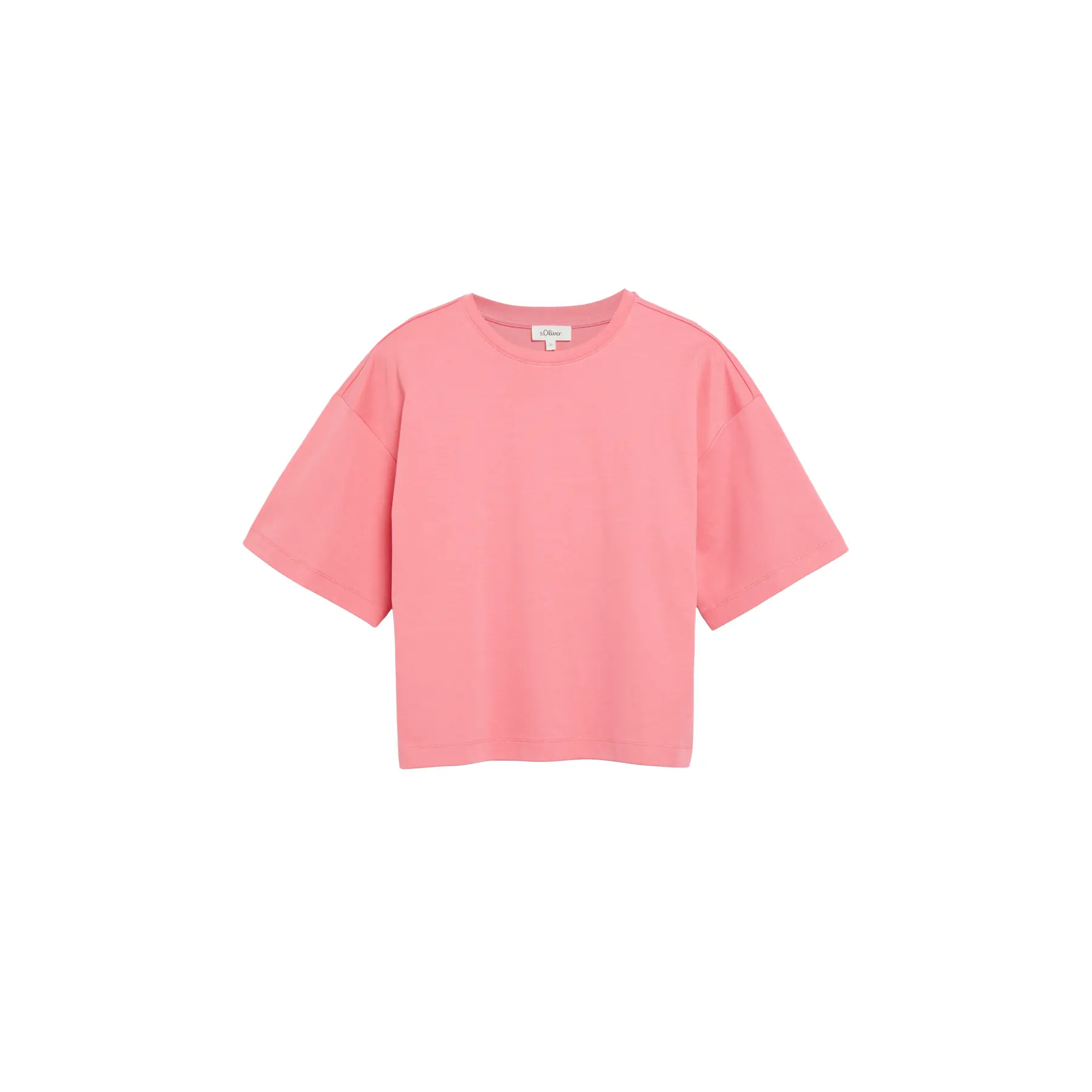 T-Shirt aus Interlock-Jersey mit überschnittenen Schultern für Damen s.Oliver