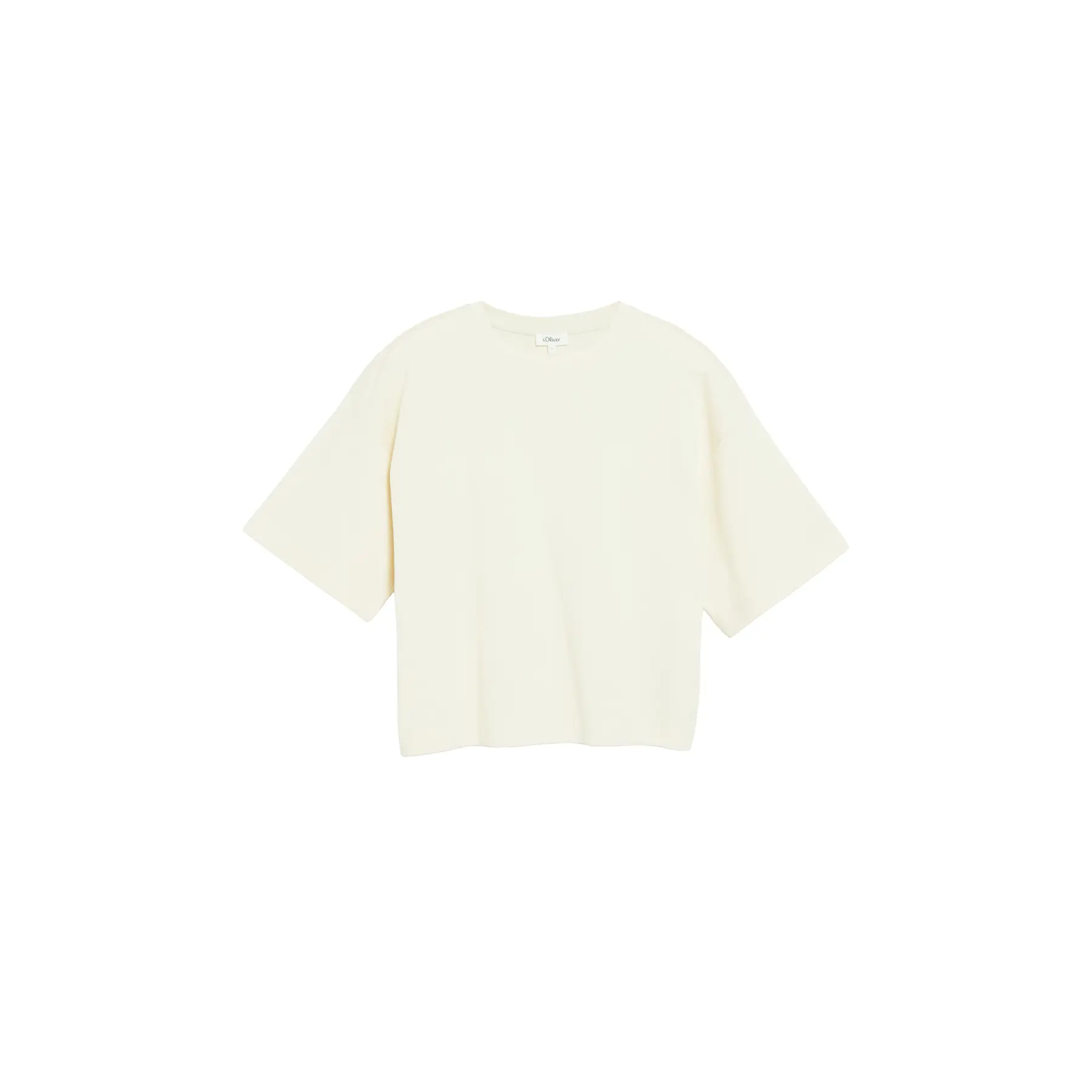 T-Shirt aus Interlock-Jersey mit überschnittenen Schultern für Damen s.Oliver