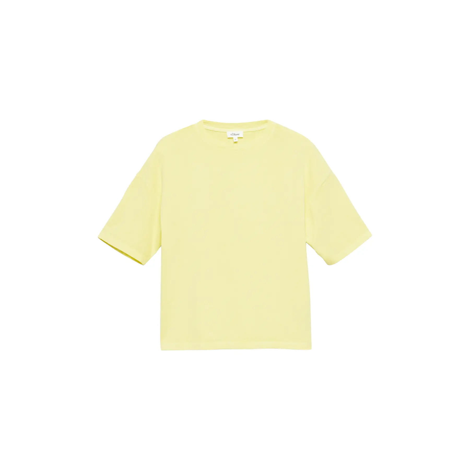 T-Shirt aus Baumwolle Rundhalsausschnitt weite Passform Damen s.Oliver
