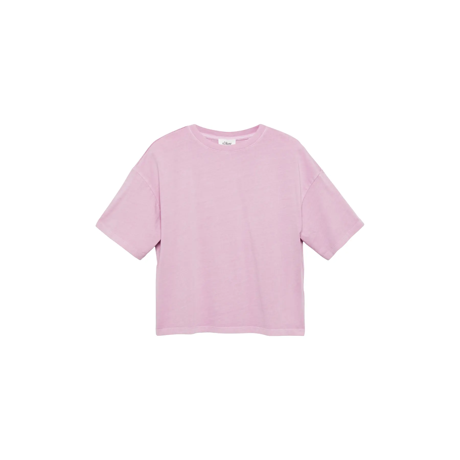 T-Shirt aus Baumwolle Rundhalsausschnitt weite Passform Damen s.Oliver