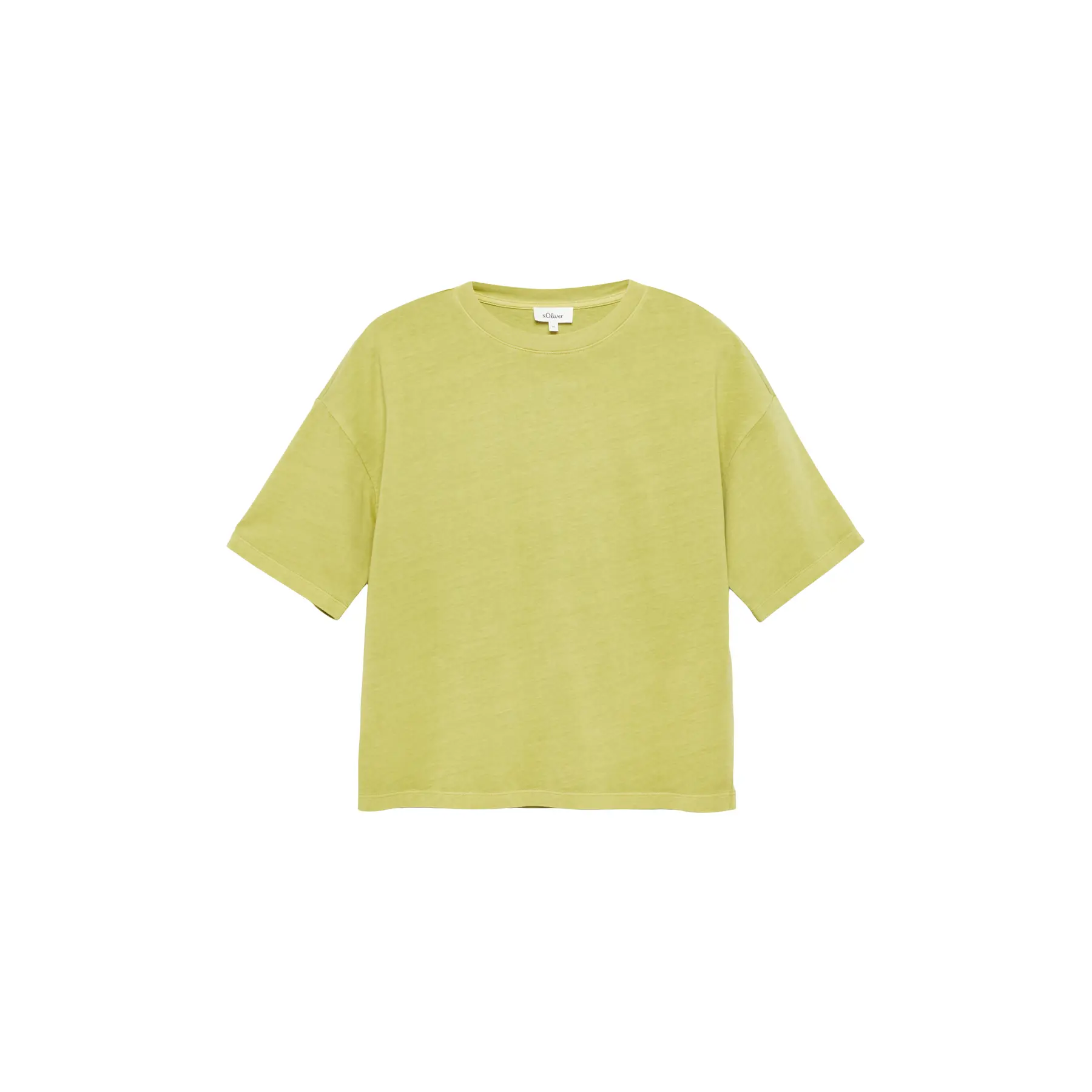 T-Shirt aus Baumwolle Rundhalsausschnitt weite Passform Damen s.Oliver