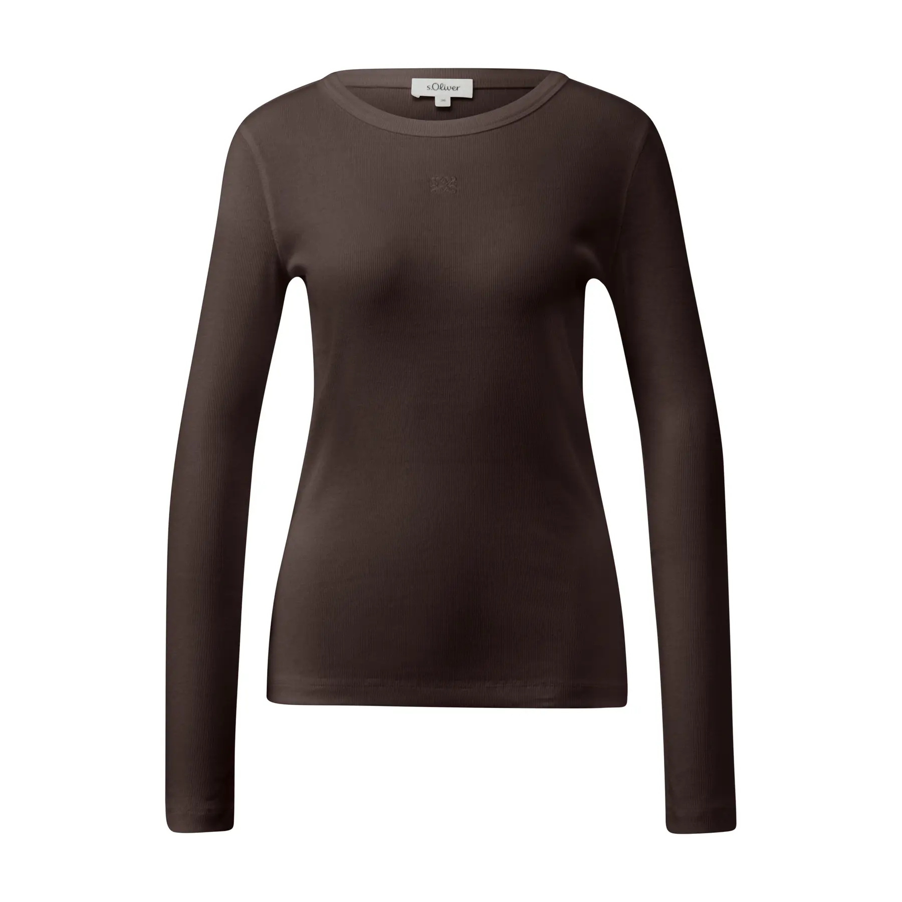 T-shirt a maniche lunghe ricamato donna