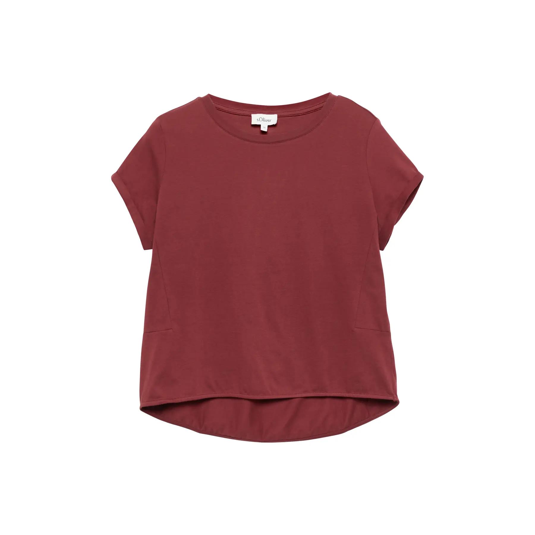 Damen T-Shirt aus Baumwolle mit lässigem Schnitt s.Oliver