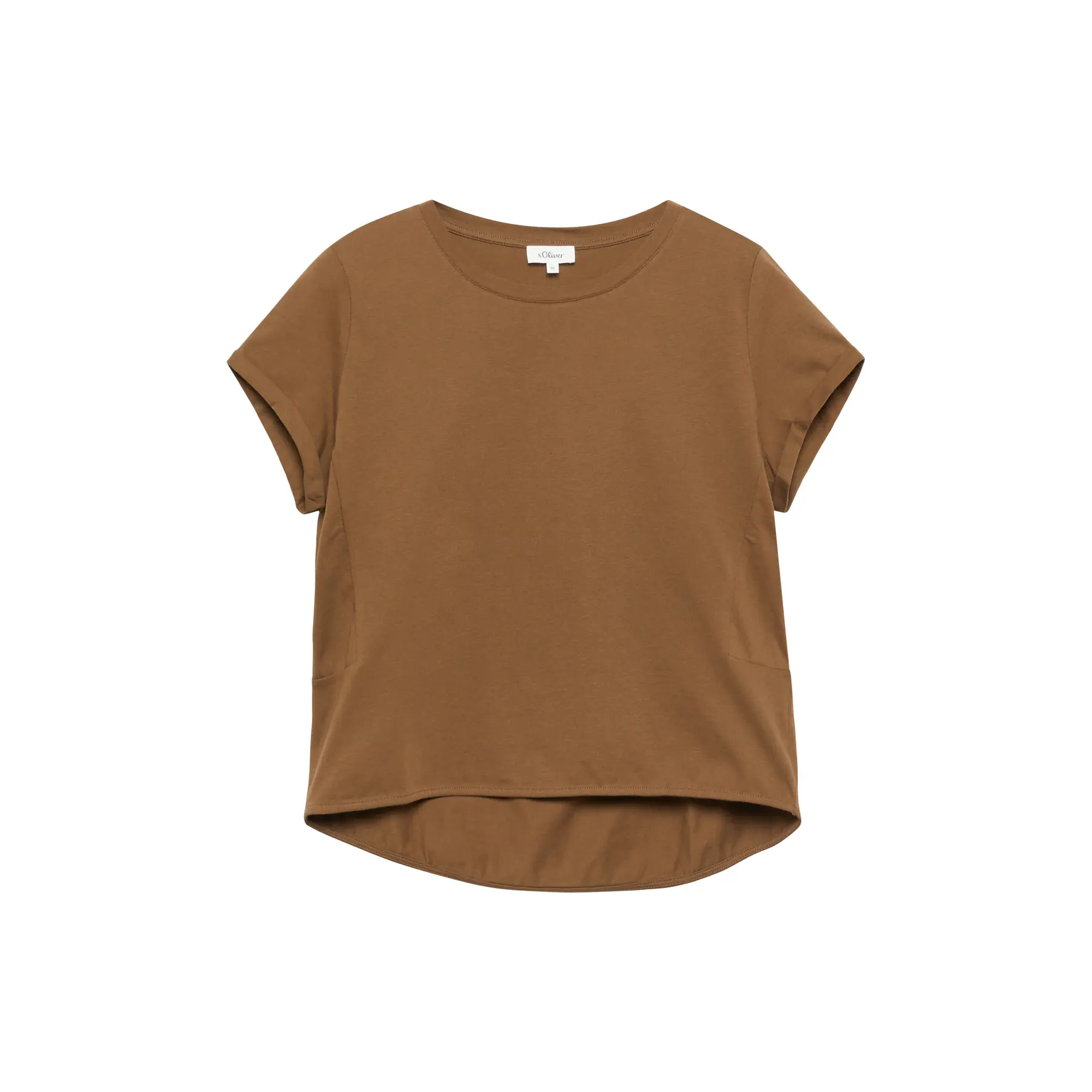 Damen T-Shirt aus Baumwolle mit lässigem Schnitt s.Oliver