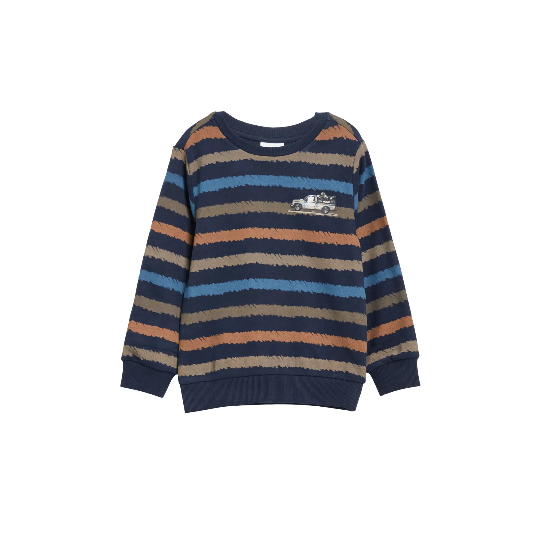 Ronde Hals Sweatshirt met All-over Print en Geprinte Detail Kind s.Oliver