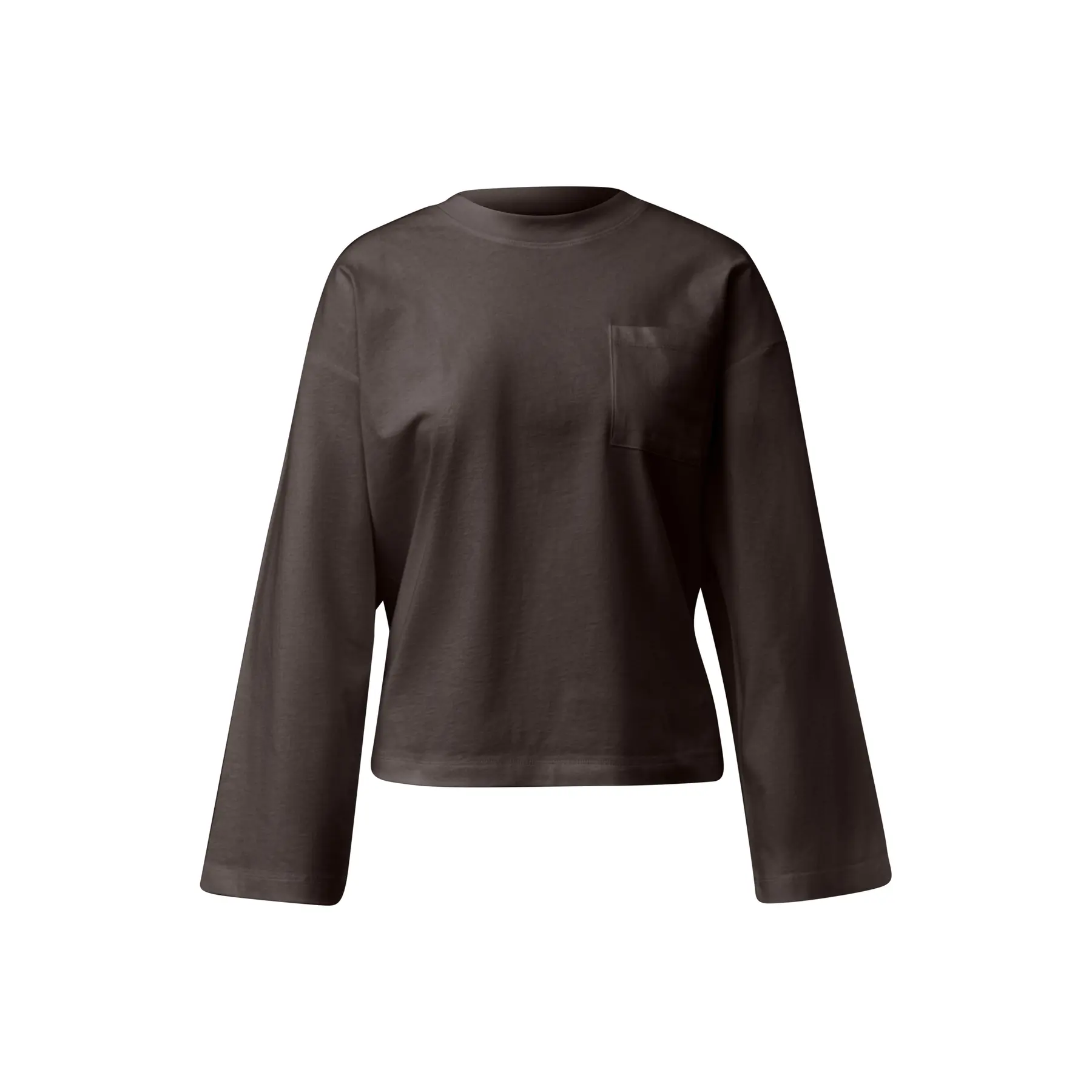 T-shirt Relaxed Fit con tasca sul petto e maniche ampie donna