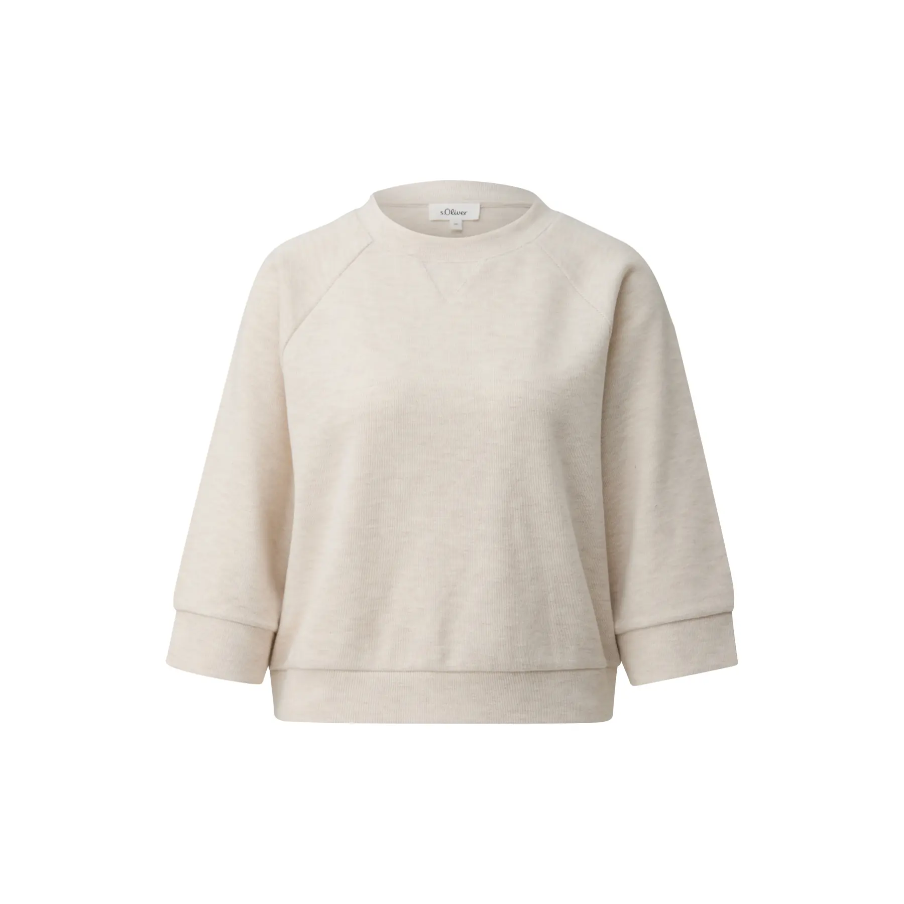 Felpa Relaxed Fit a Maniche Raglan 3/4 Donna