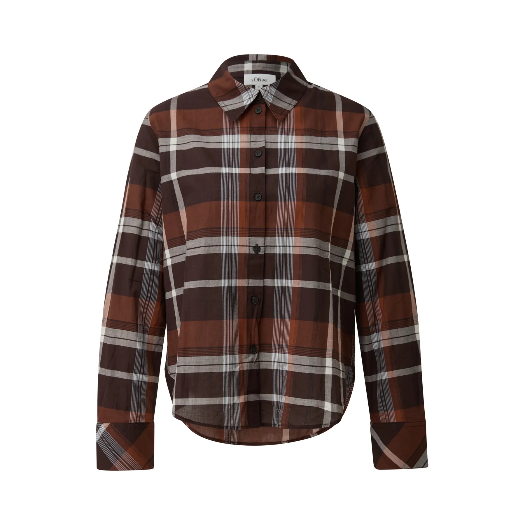 Blusa relaxed Fit con colletto a camicia donna
