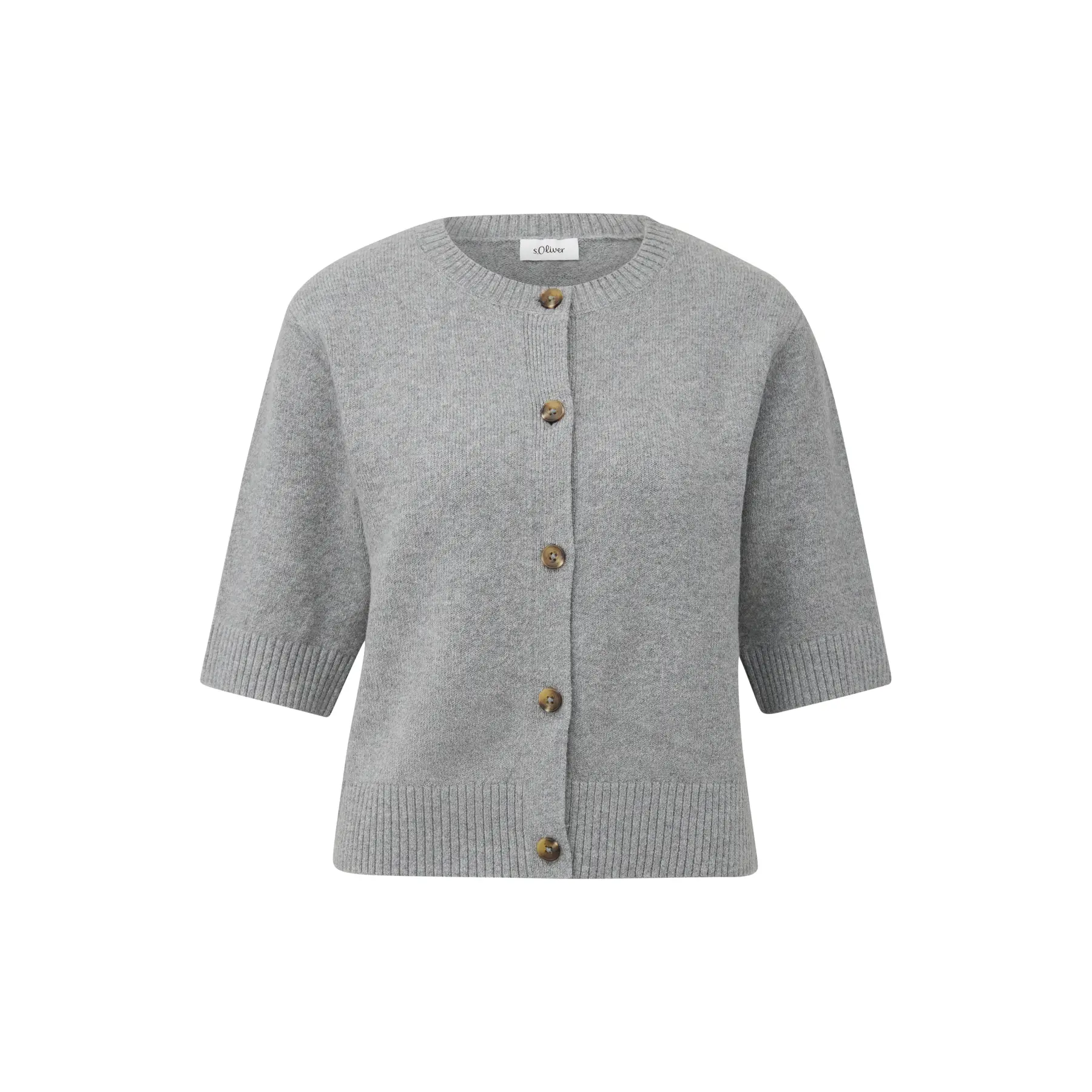 Maglione in maglia con bottoni donna