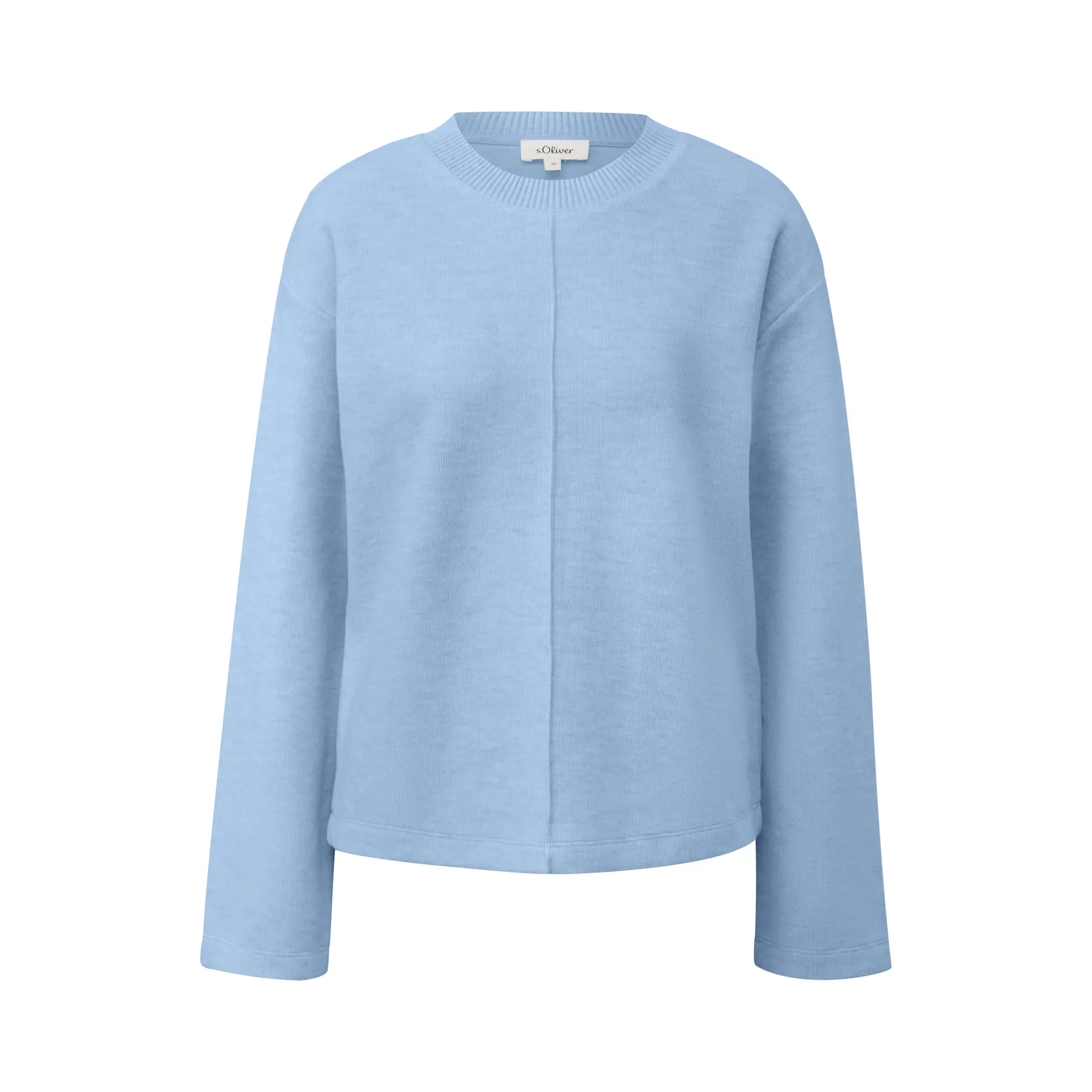 Felpa relaxed Fit con coste donna