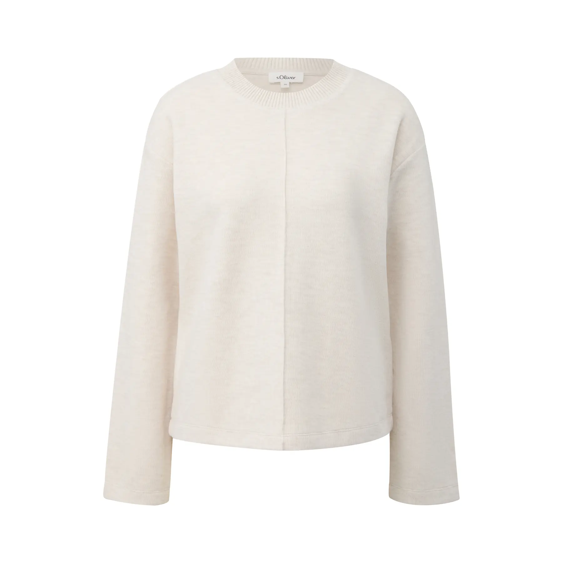 Felpa relaxed Fit con coste donna