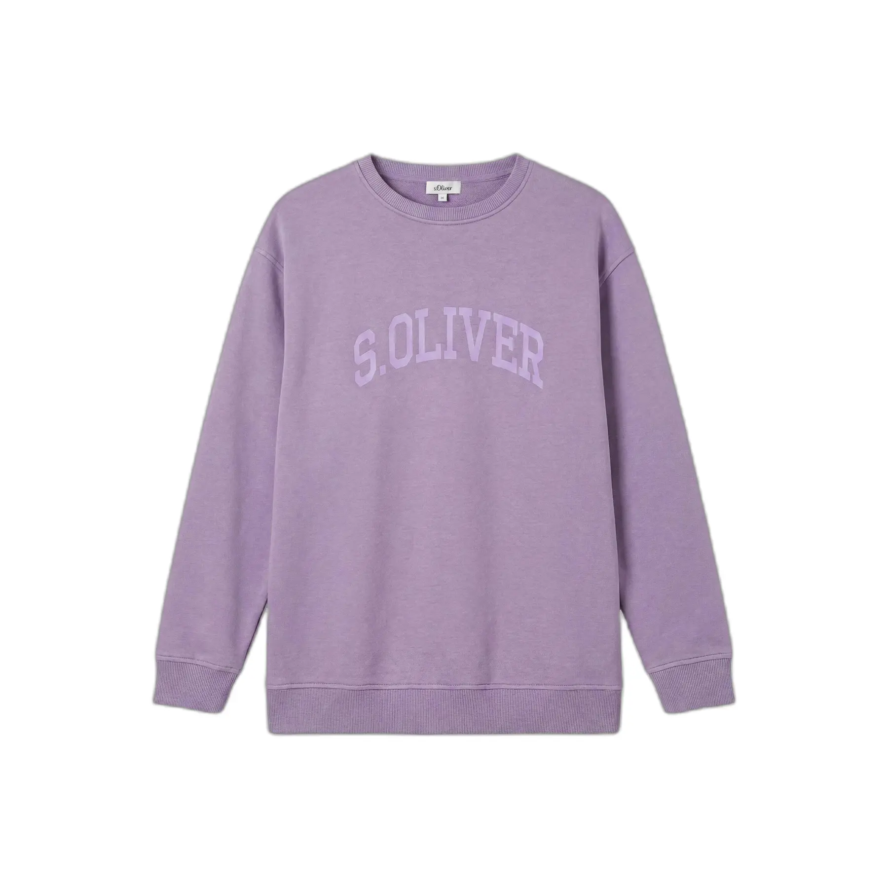 Felpa garment dye con logo donna