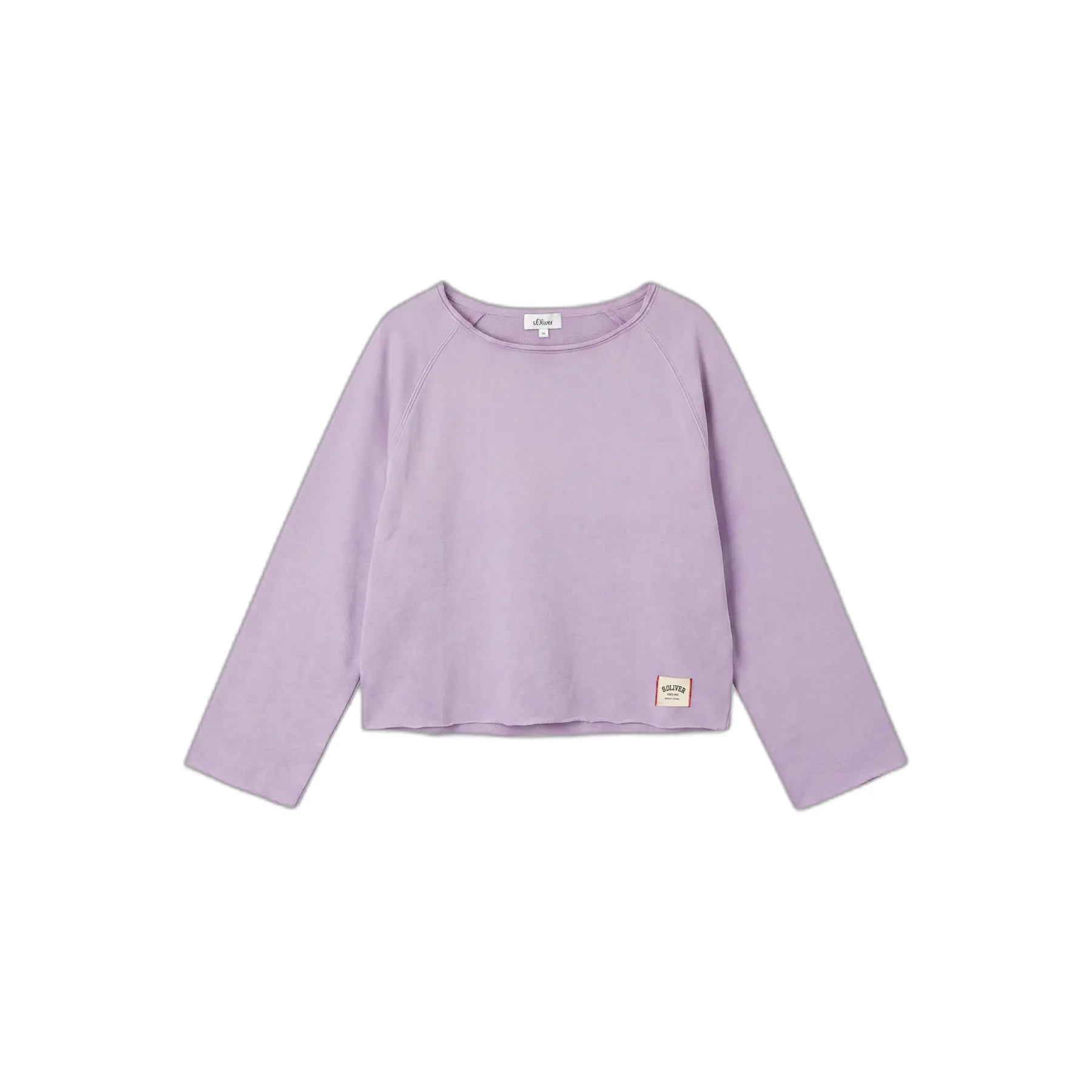 Felpa a spalle scoperte con patch logo donna