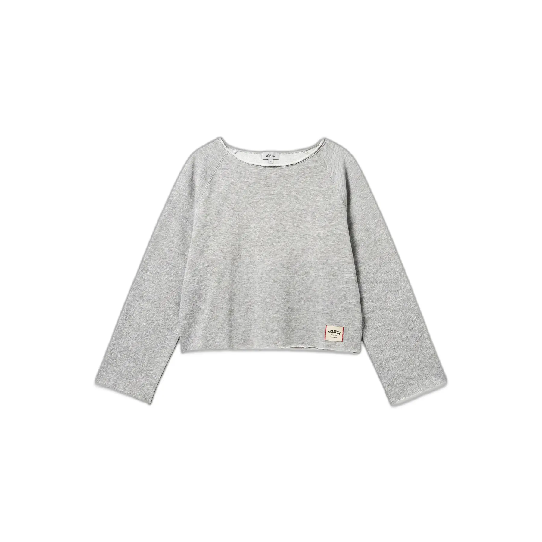 Felpa a spalle scoperte con patch logo donna