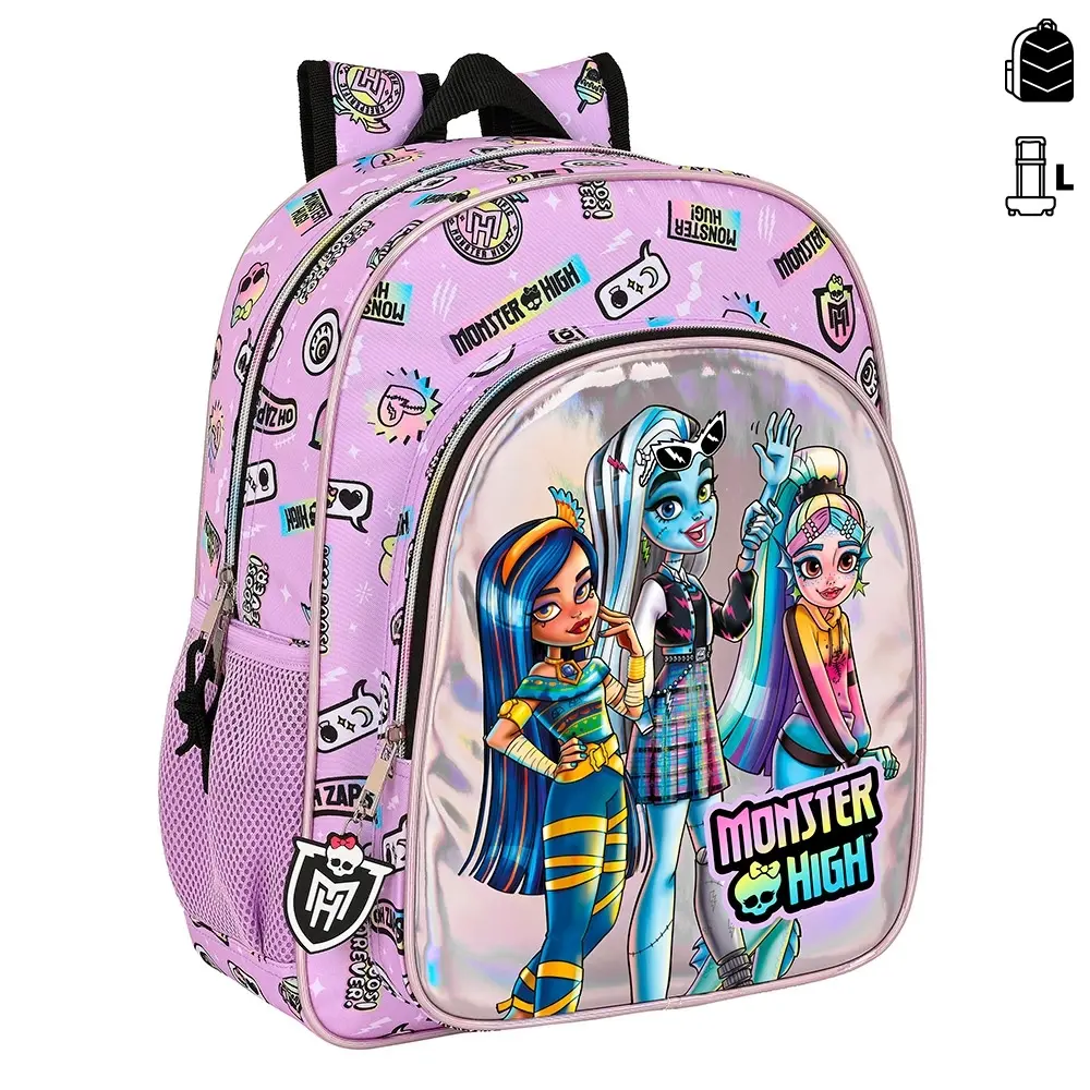 8412688535101 - Rucksack passend für Mädchenwagen Monster High 32x38x12 cm