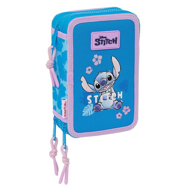 8412688569922 - Dreifaches Etui Kind Disney Stitch Hawaii