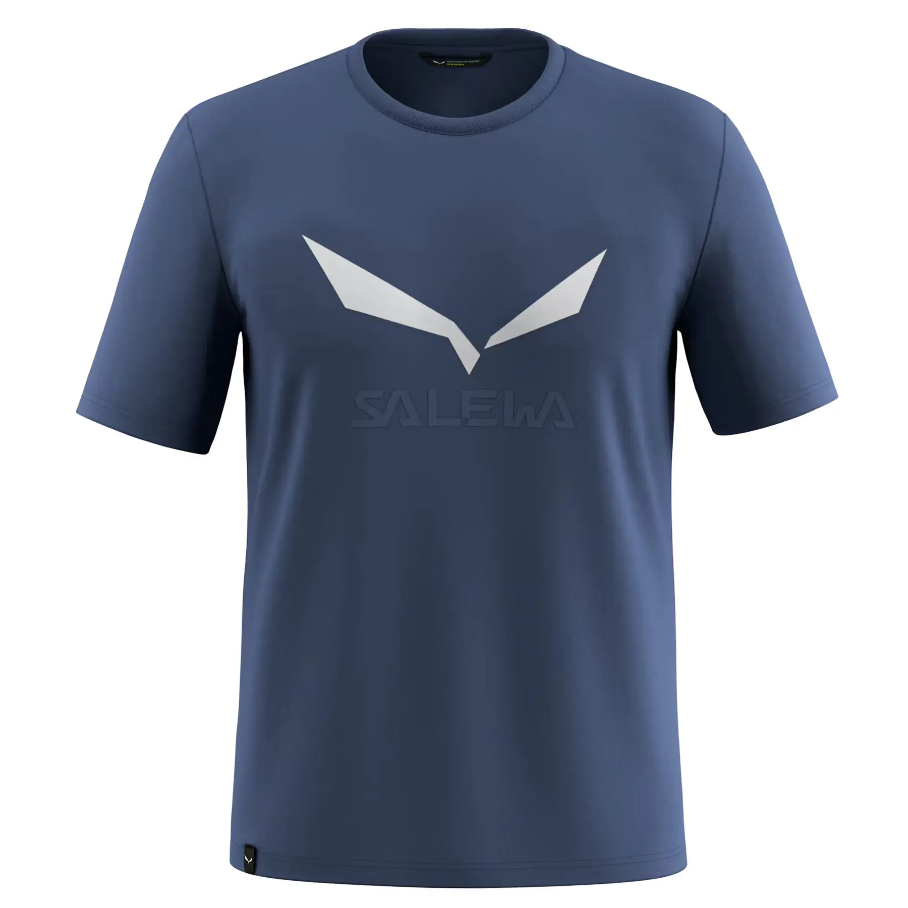 Salewa Men's Bleu T-Shirt Solid Dry
