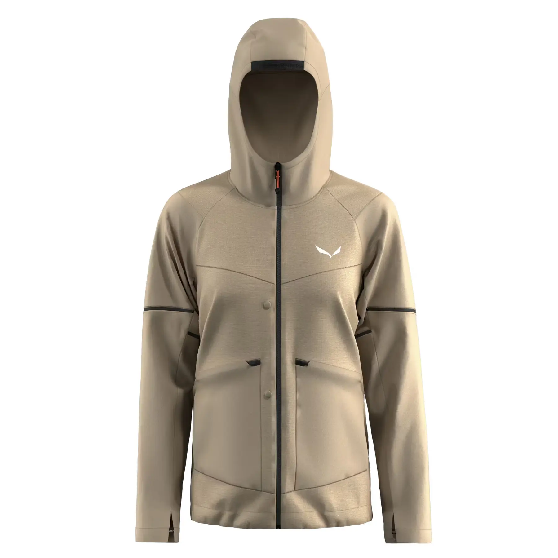 2-in-1 Kapuzenjacke Damen Salewa Puez Hemp