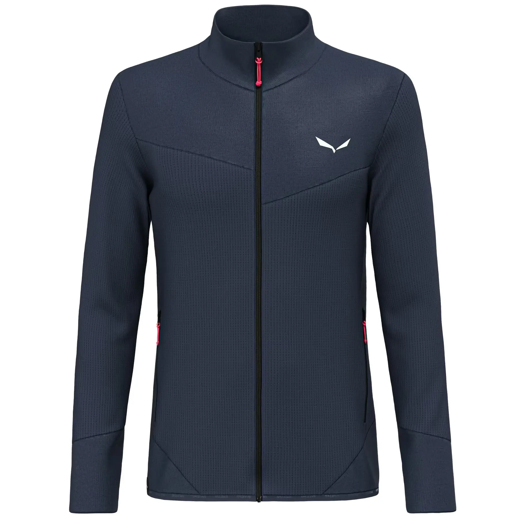 Salewa Men's Bleu Full-Zip Hiking Jacket Puez Waffle Hyb Pl