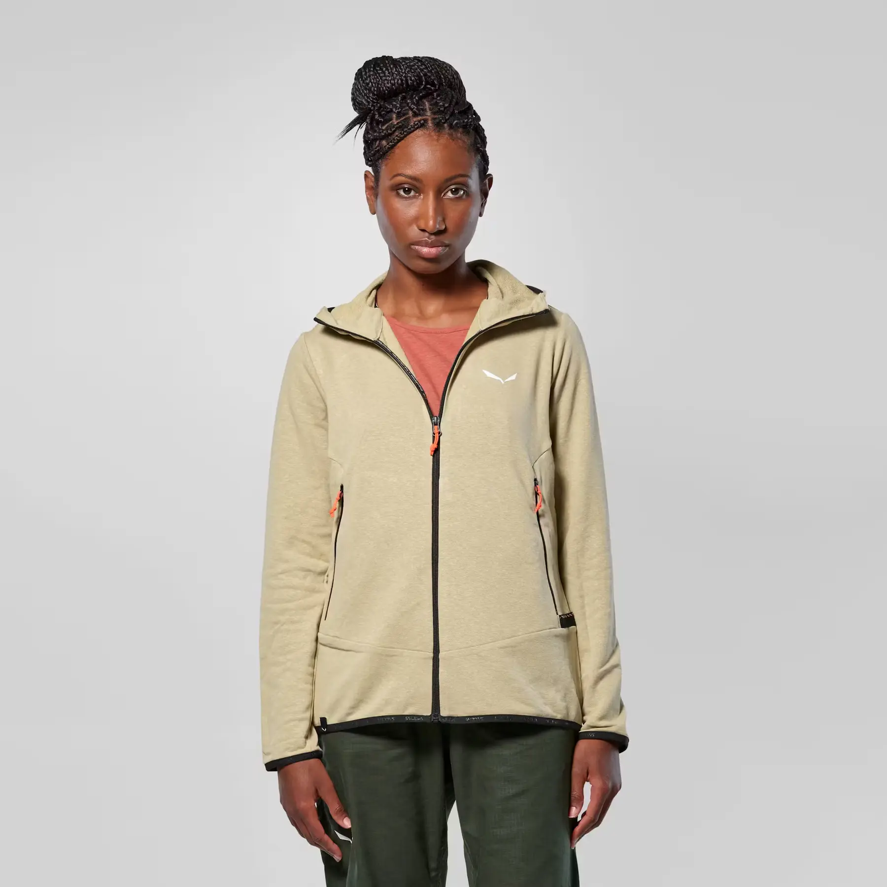 Damen Kapuzenjacke aus Hanf Salewa Agner
