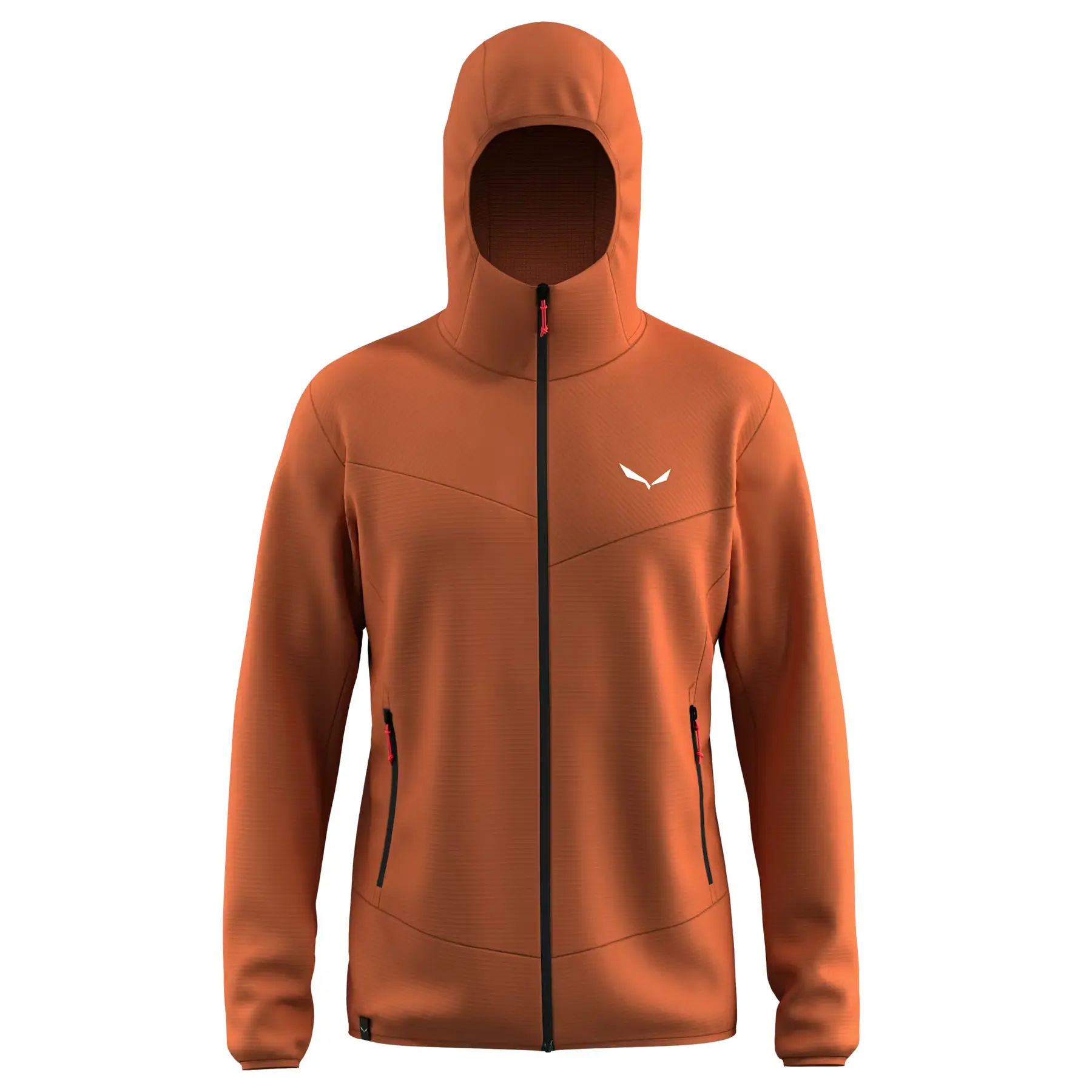Salewa Men's Marron Zip-Up Hooded Hiking Jacket Puez Altavia