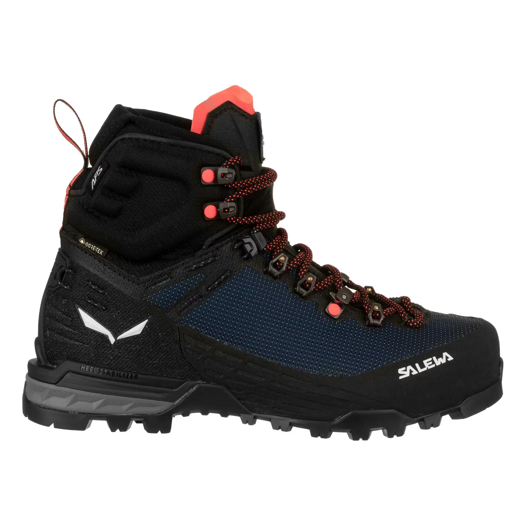 Salewa Women's Bleu Hiking Shoes Ortles Edge Mid Gtx