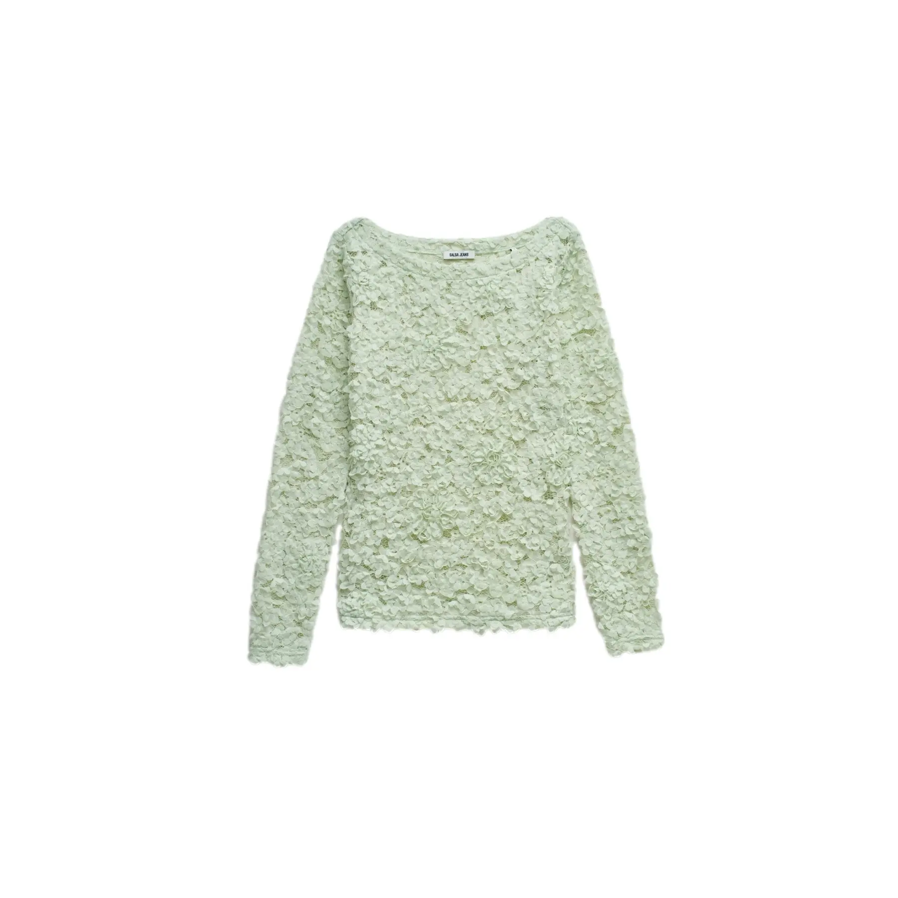 T-shirt testurizzato a fiori donna
