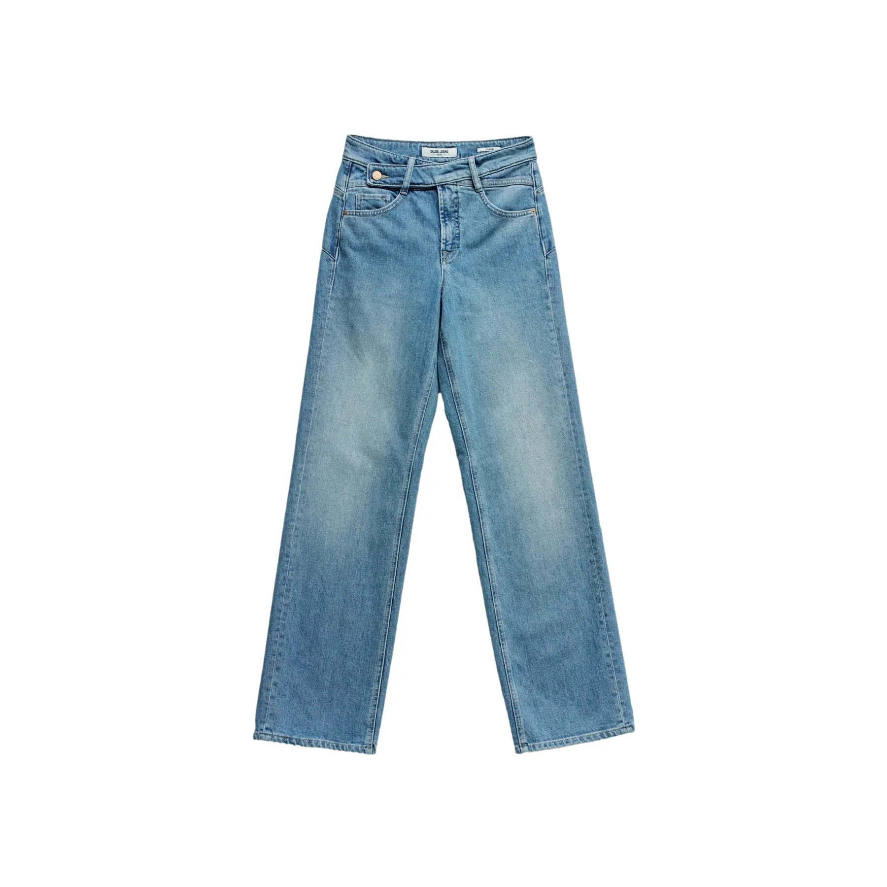 Salsa Jeans Women's Bleu Straight Push In Jeans Faith